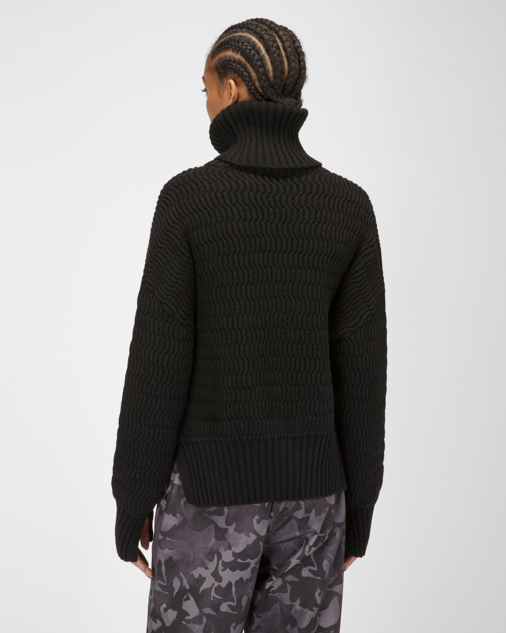 Jersey De Canalé De Cuello Vuelto - Mujer - Bally - 05
