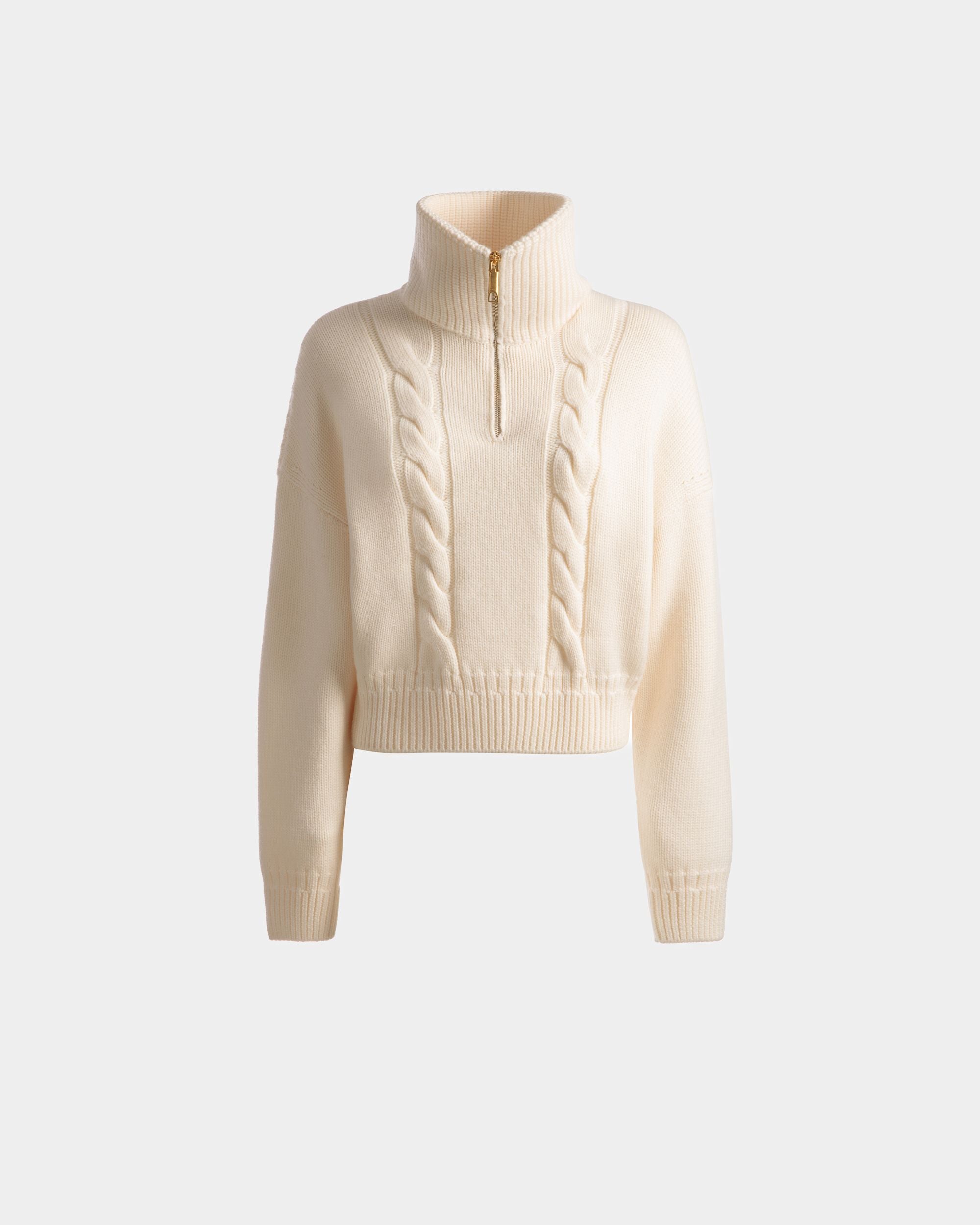 Polo De Lana Color Hueso - Mujer - Bally - 01
