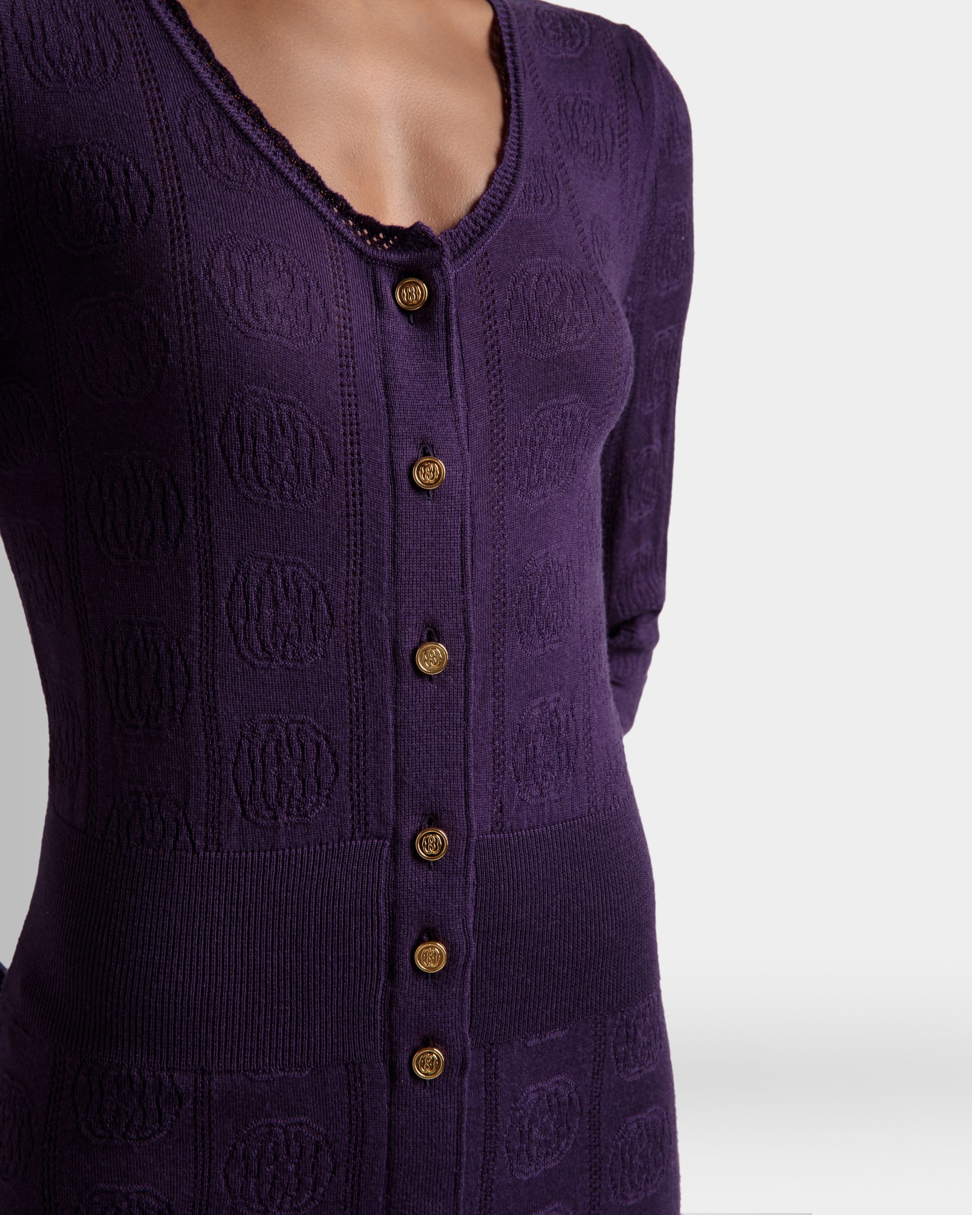 Vestido Con Detalle De Punto - Mujer - Bally - 03