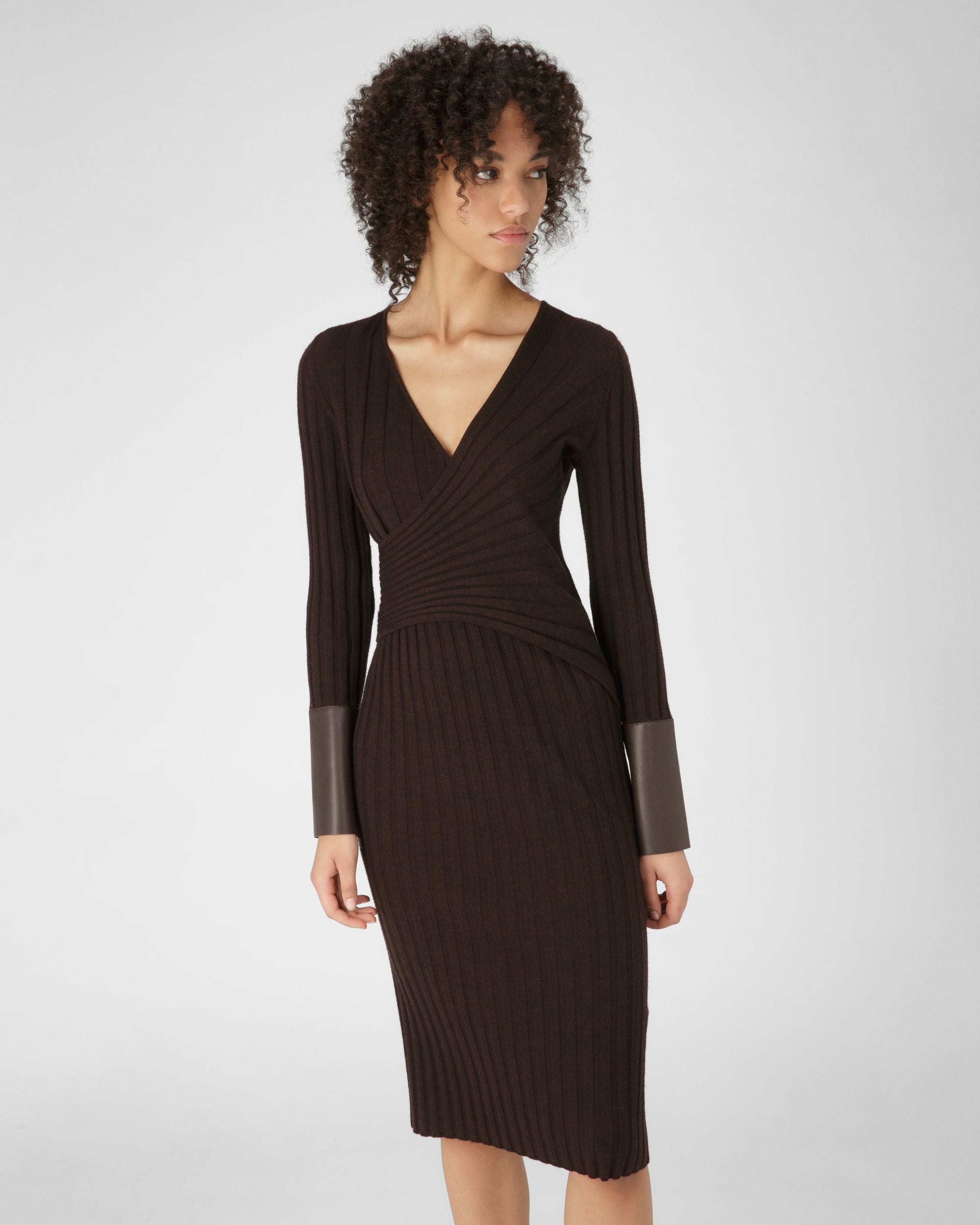 Vestido De Punto Cruzado En La Parte Delantera - Mujer - Bally - 01