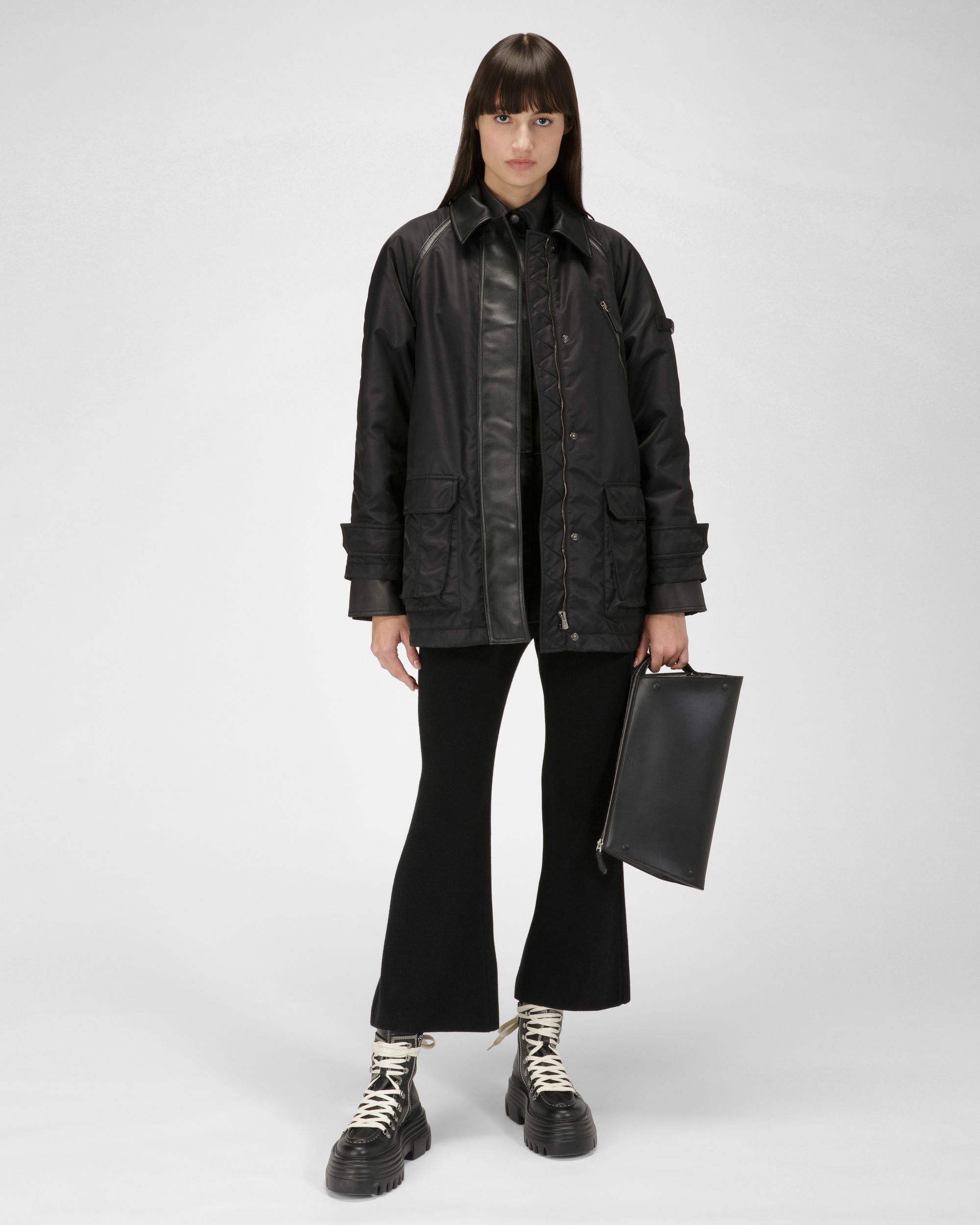 Pantalón De Talle Bajo Con Corte De Bota - Mujer - Bally - 05