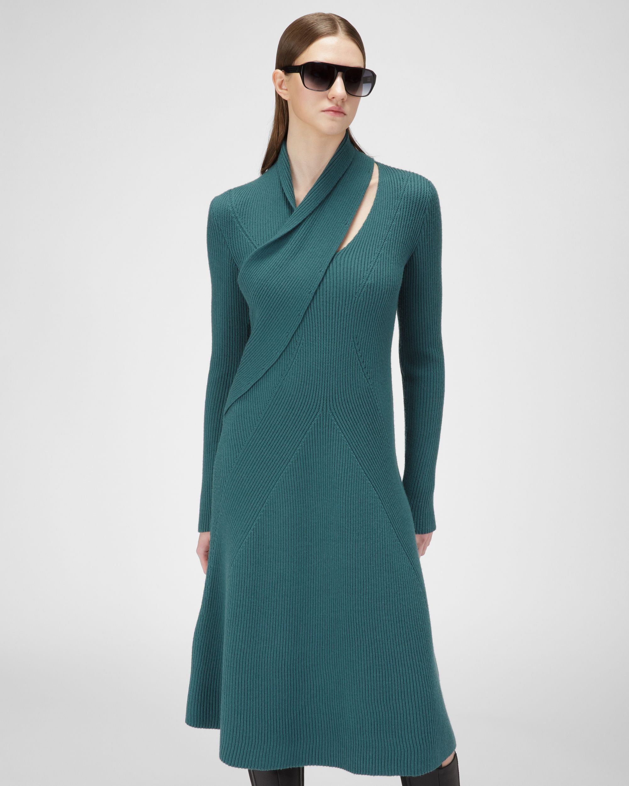 Vestido Cruzado En La Parte Delantera - Mujer - Bally - 01