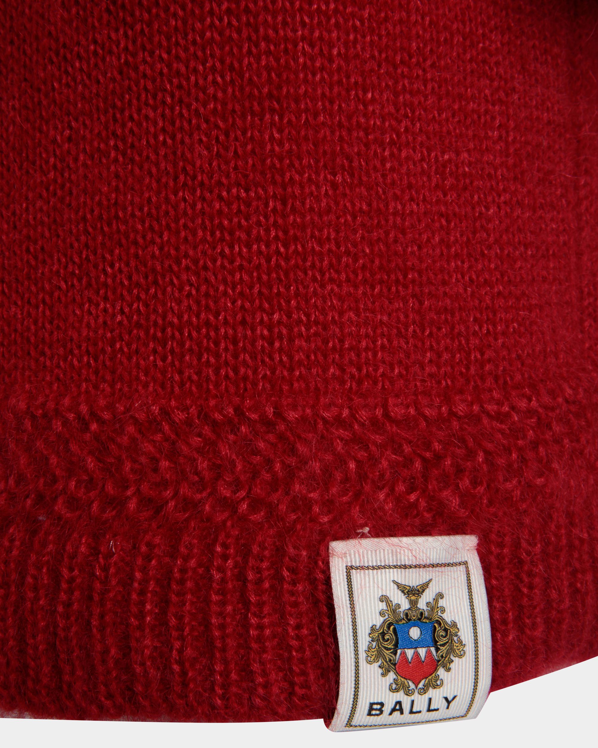 Vestido Corto De Mohair Y Seda Candy Red - Mujer - Bally - 05