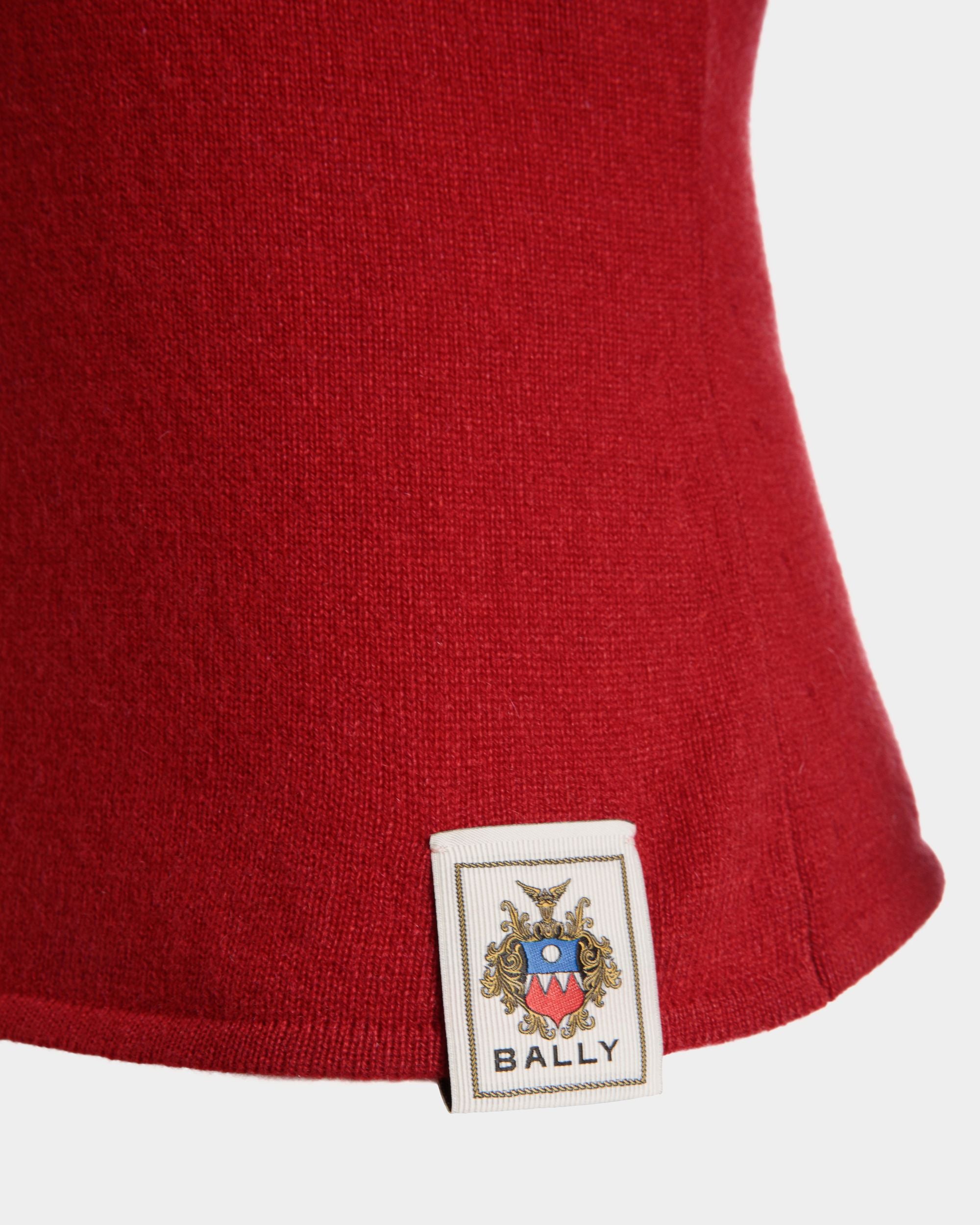 Knit Top In Candy Red Cashmere - Women's - Bally - 02