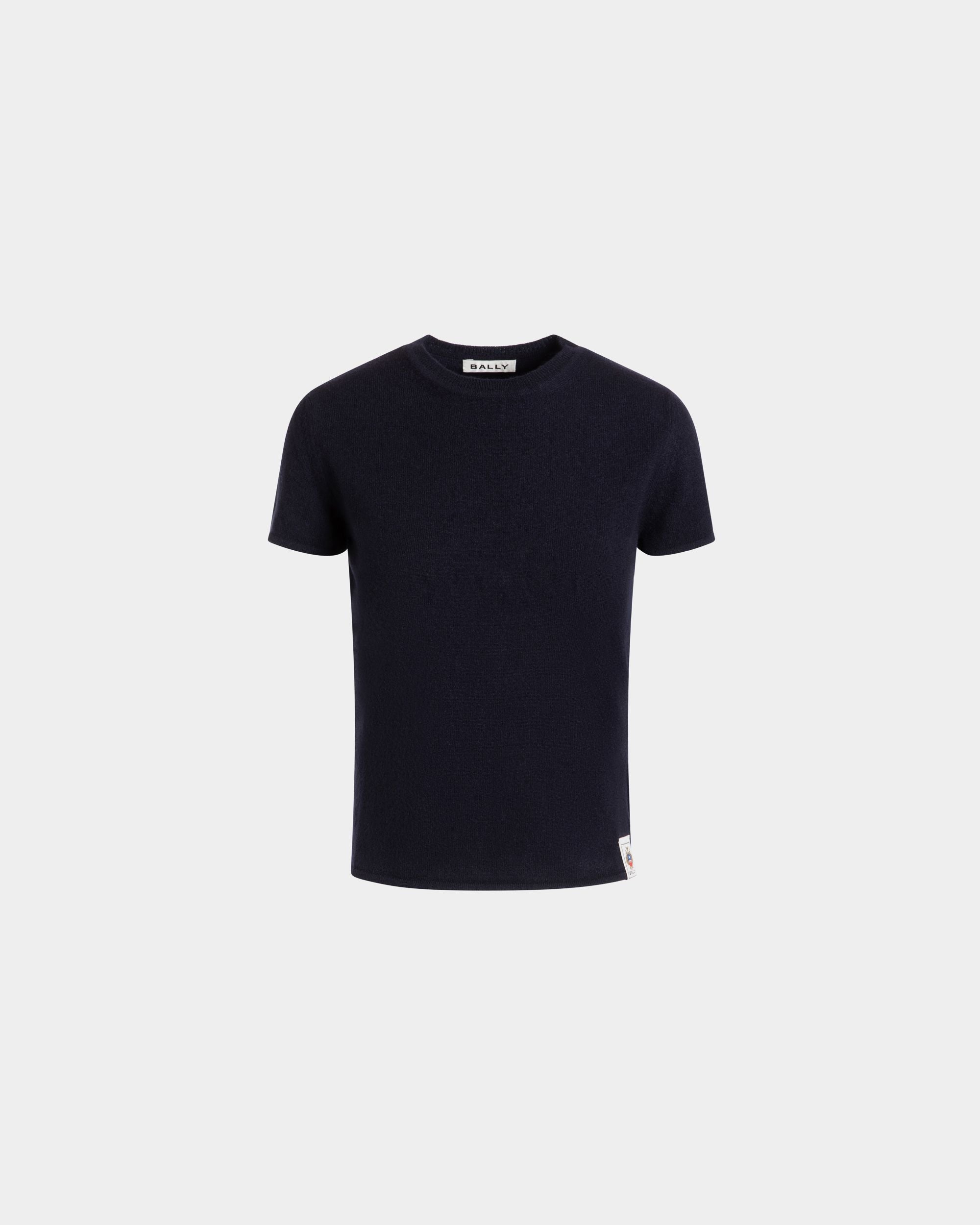 Top De Punto De Cachemira Navy Blue - Mujer - Bally - 01