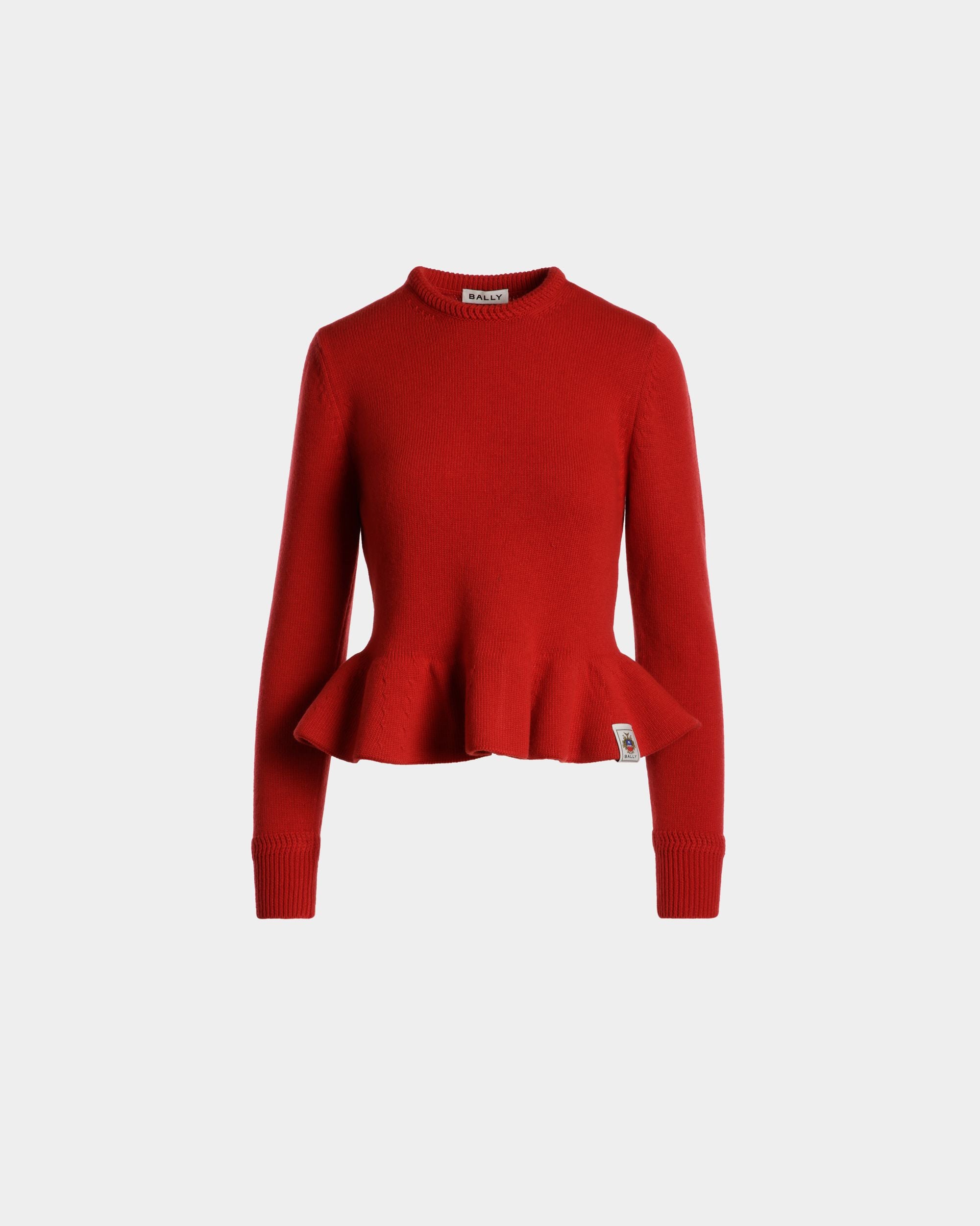 Top De Punto De Lana Roja - Mujer - Bally - 01