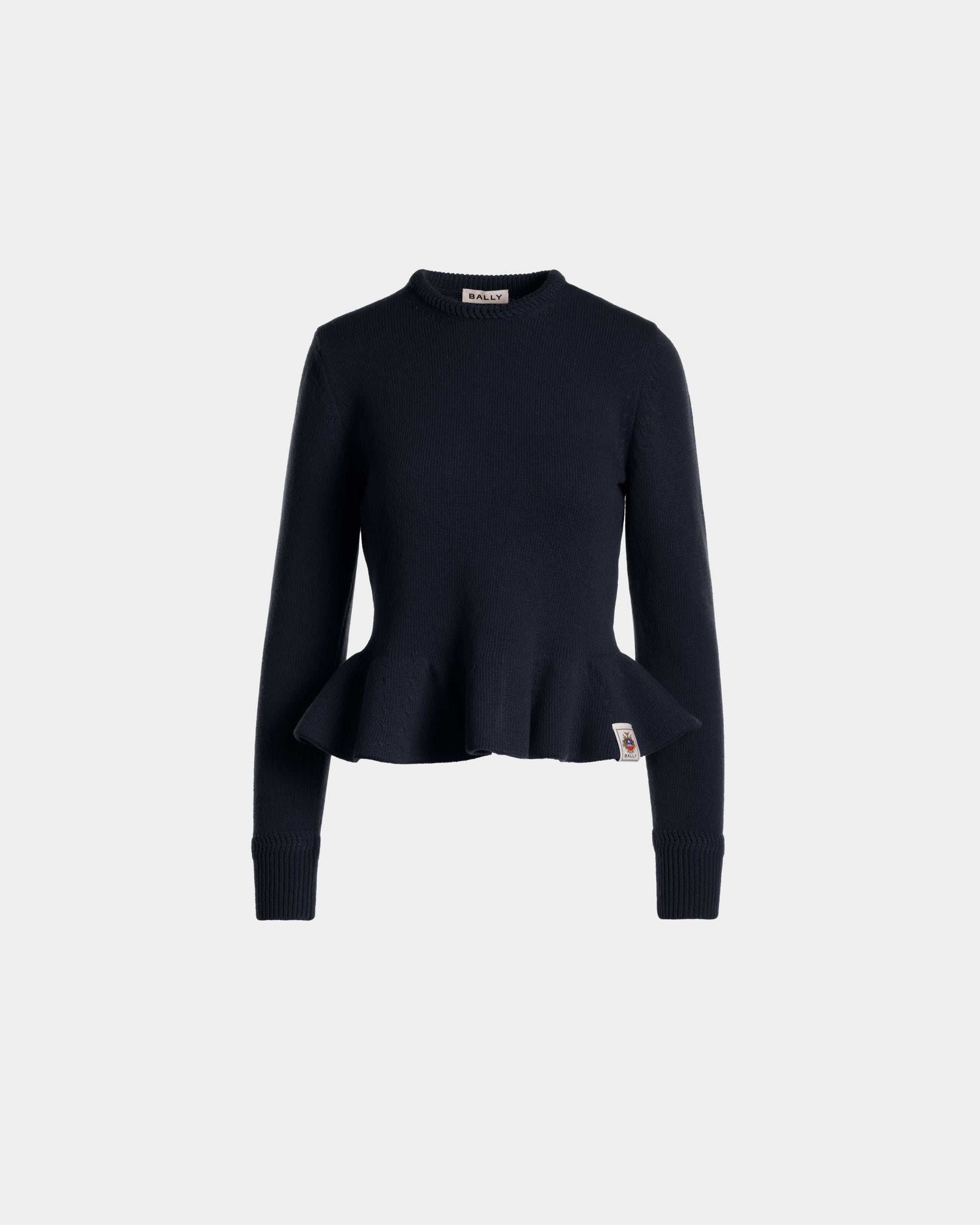 Top De Punto De Lana Navy Blue - Mujer - Bally - 01