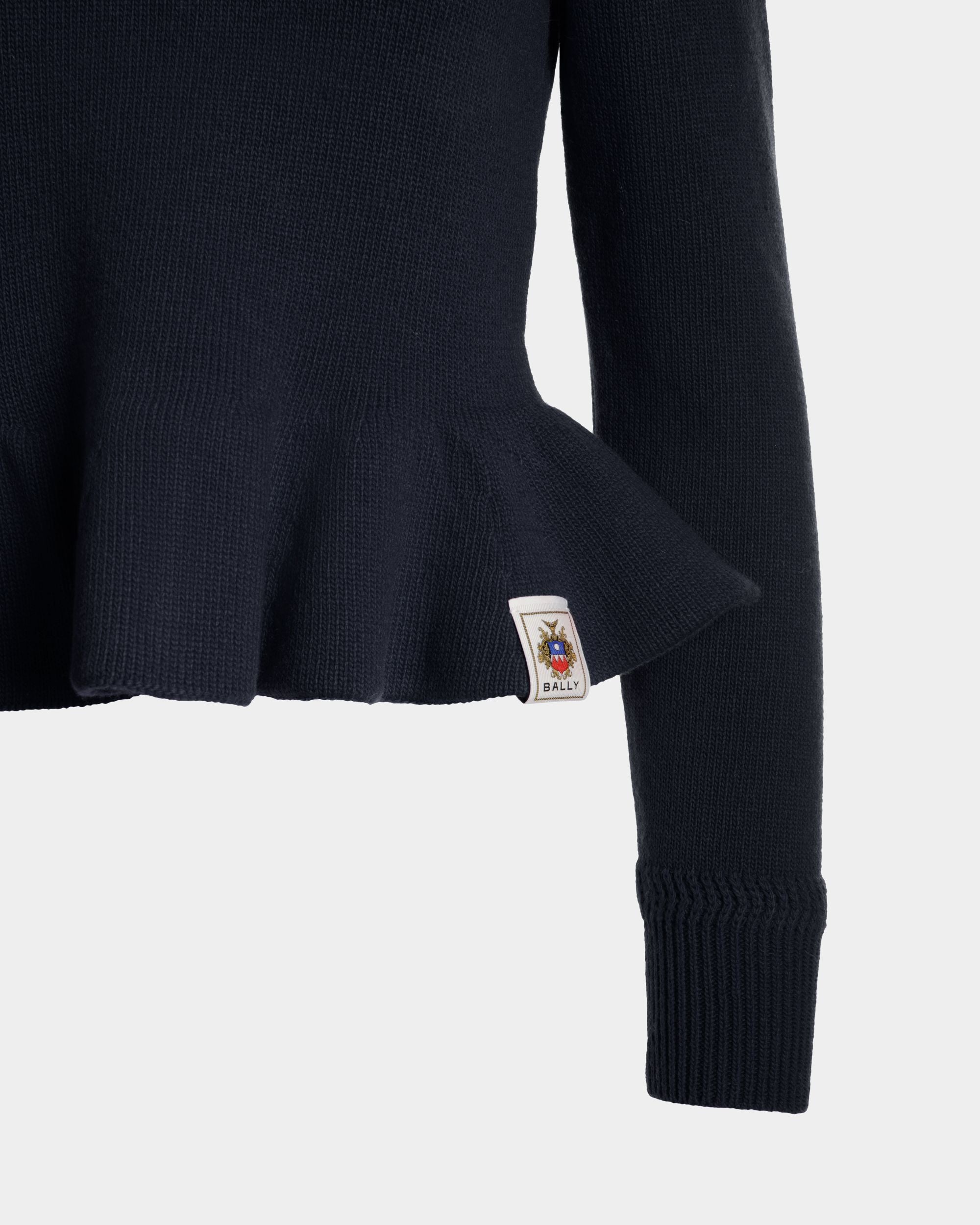 Top De Punto De Lana Navy Blue - Mujer - Bally - 04