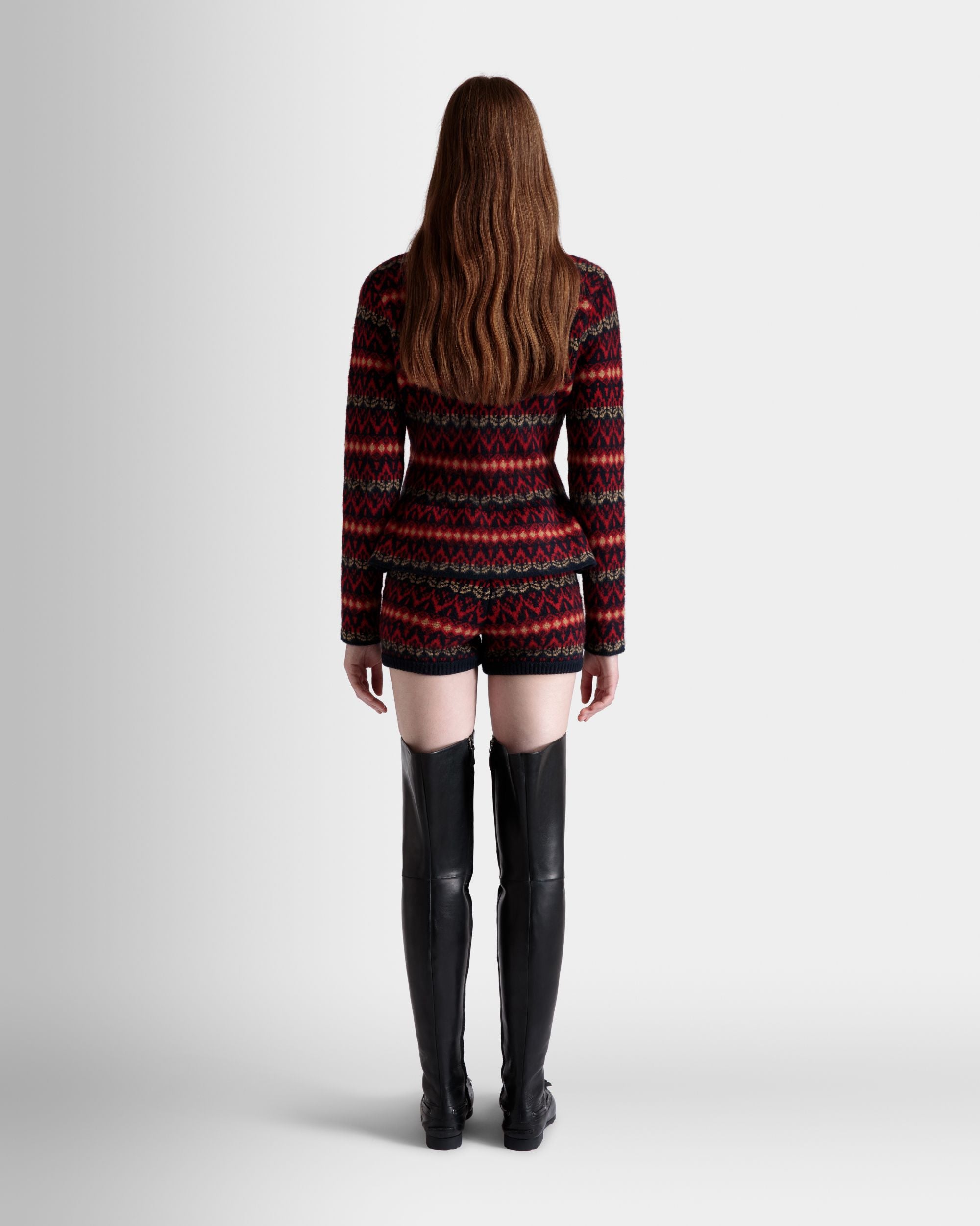 Knit Shorts In Multicolor Wool - Women's - Bally - 06