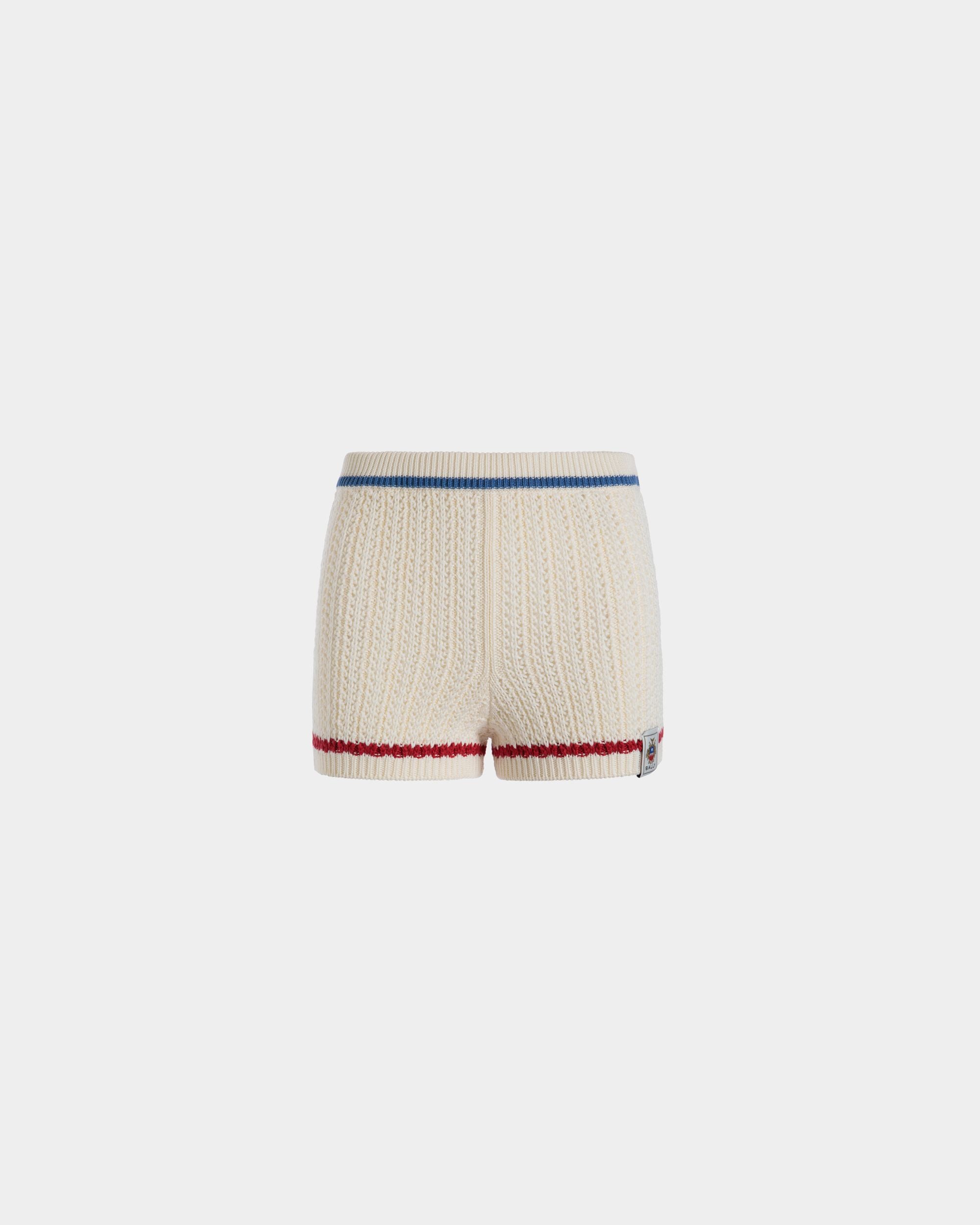 Knitwear Trousers In White Cotton - Mujer - Bally - 01