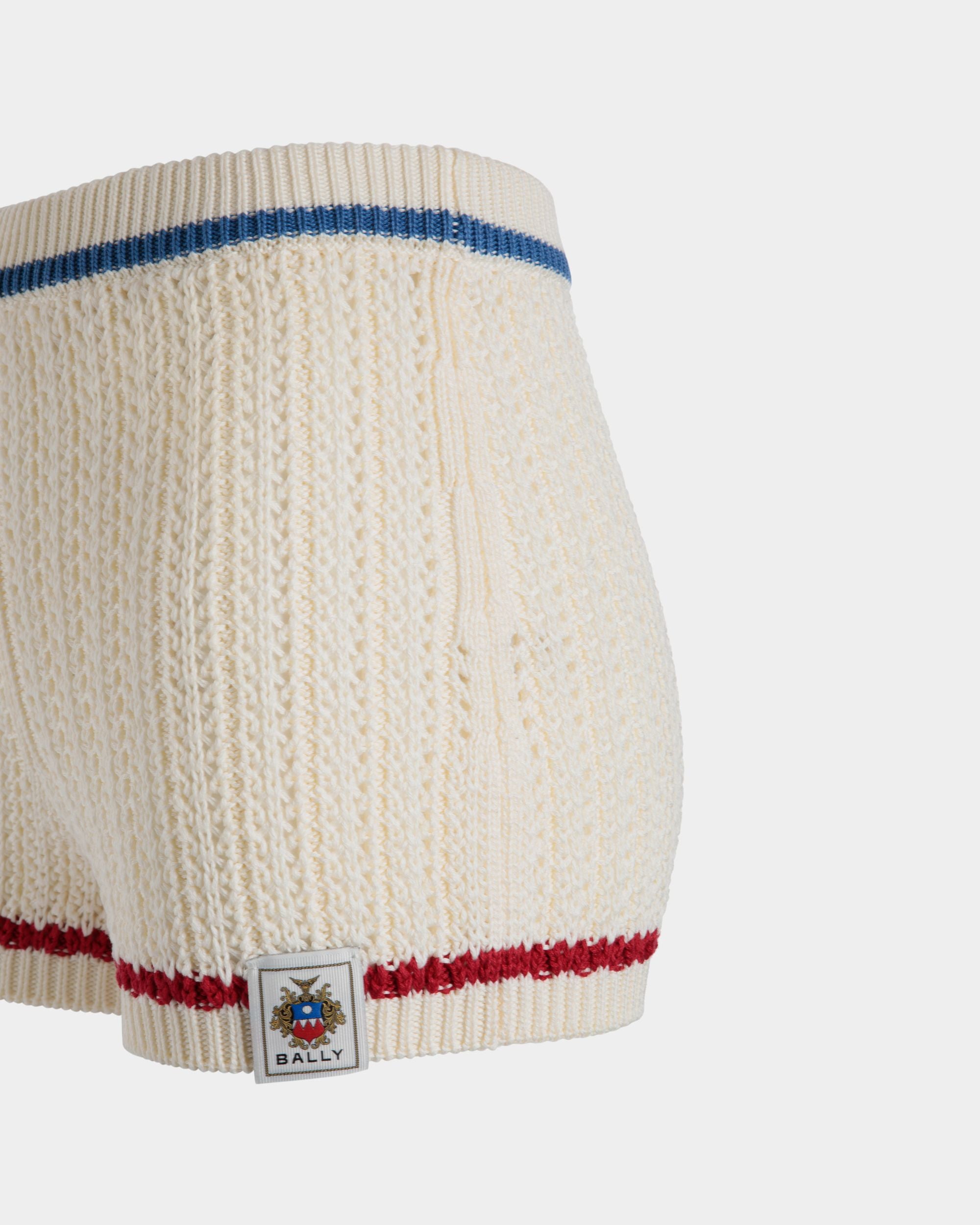 Knitwear Trousers In White Cotton - Mujer - Bally - 02