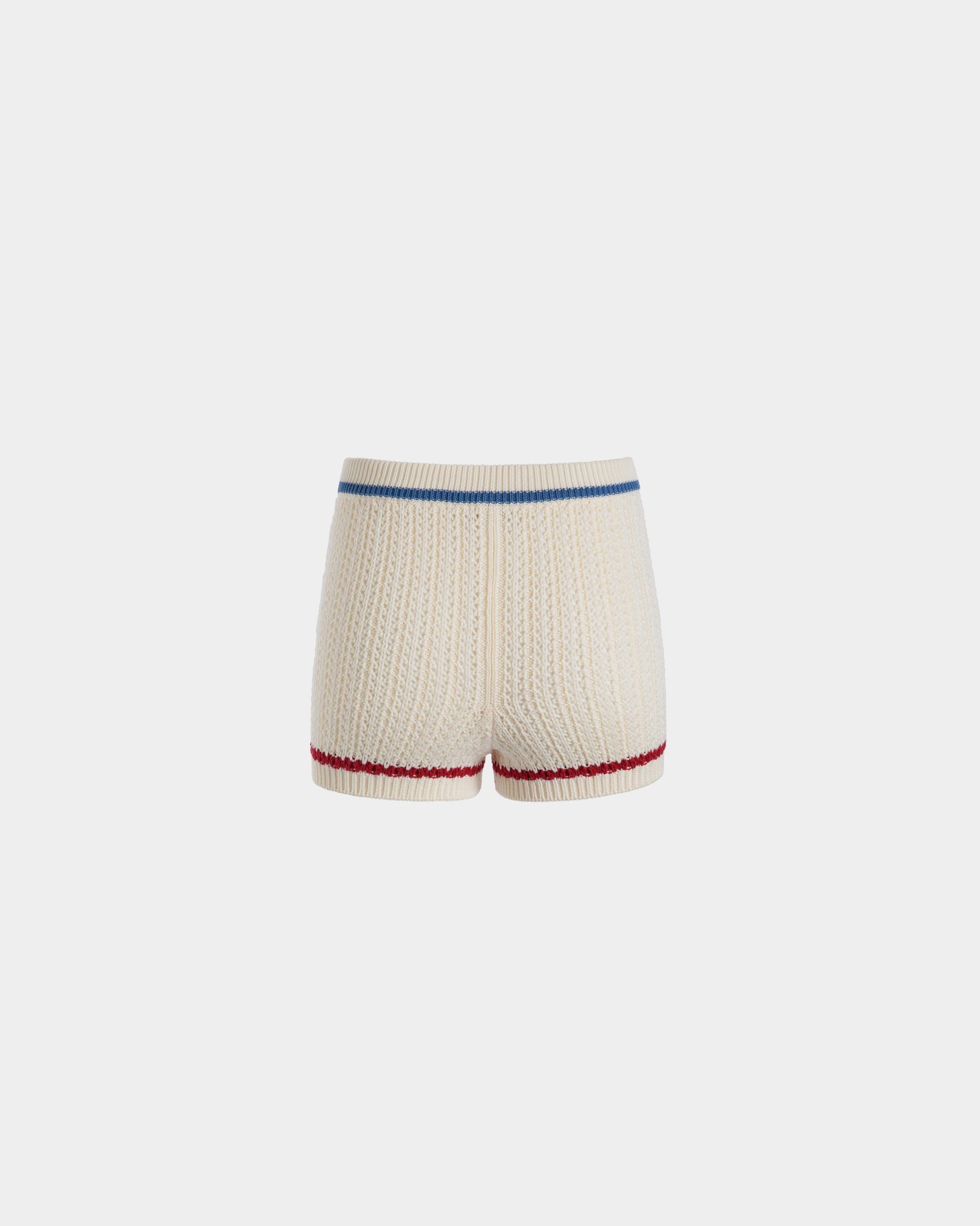 Knitwear Trousers In White Cotton - Mujer - Bally - 03