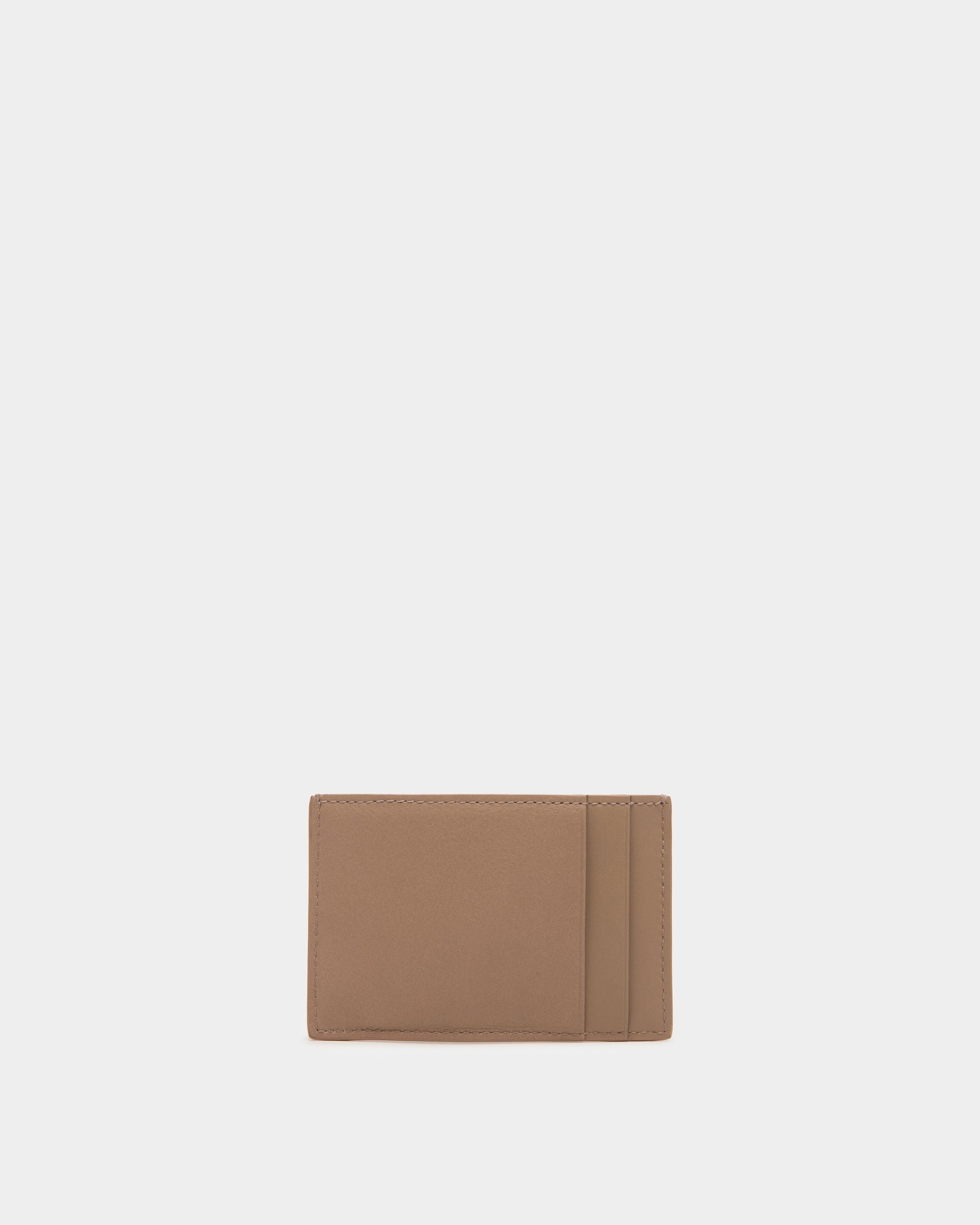 Belky Tarjetero En Piel De Color Topo - Mujer - Bally - 02