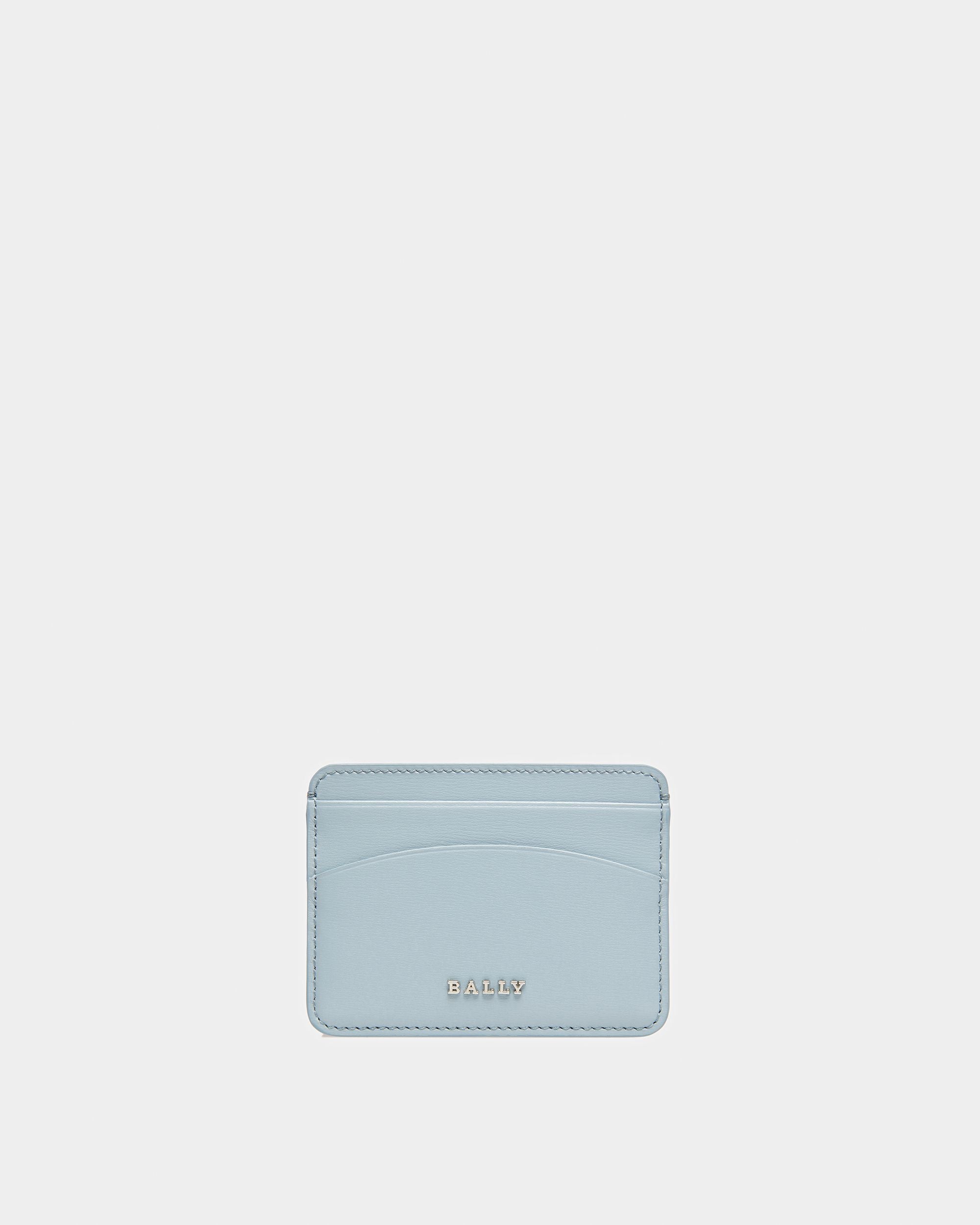 Lexye Tarjetero De Piel En Azul Claro - Mujer - Bally - 01