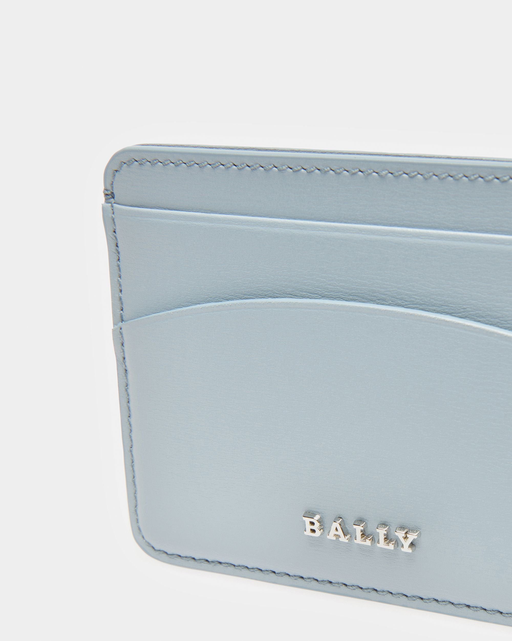 Lexye Tarjetero De Piel En Azul Claro - Mujer - Bally - 04