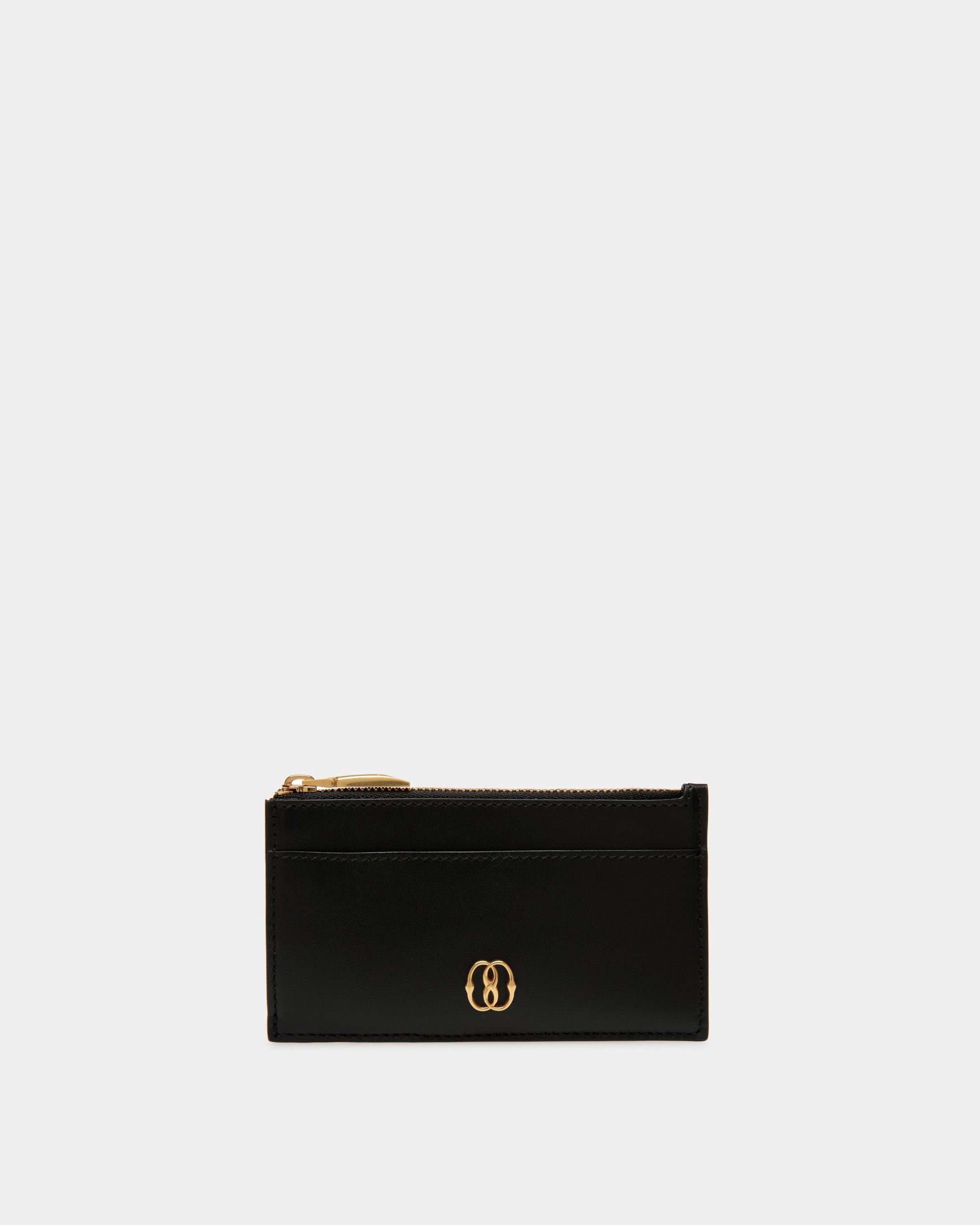 Tarjetero Emblem De Piel En Negro - Mujer - Bally - 01
