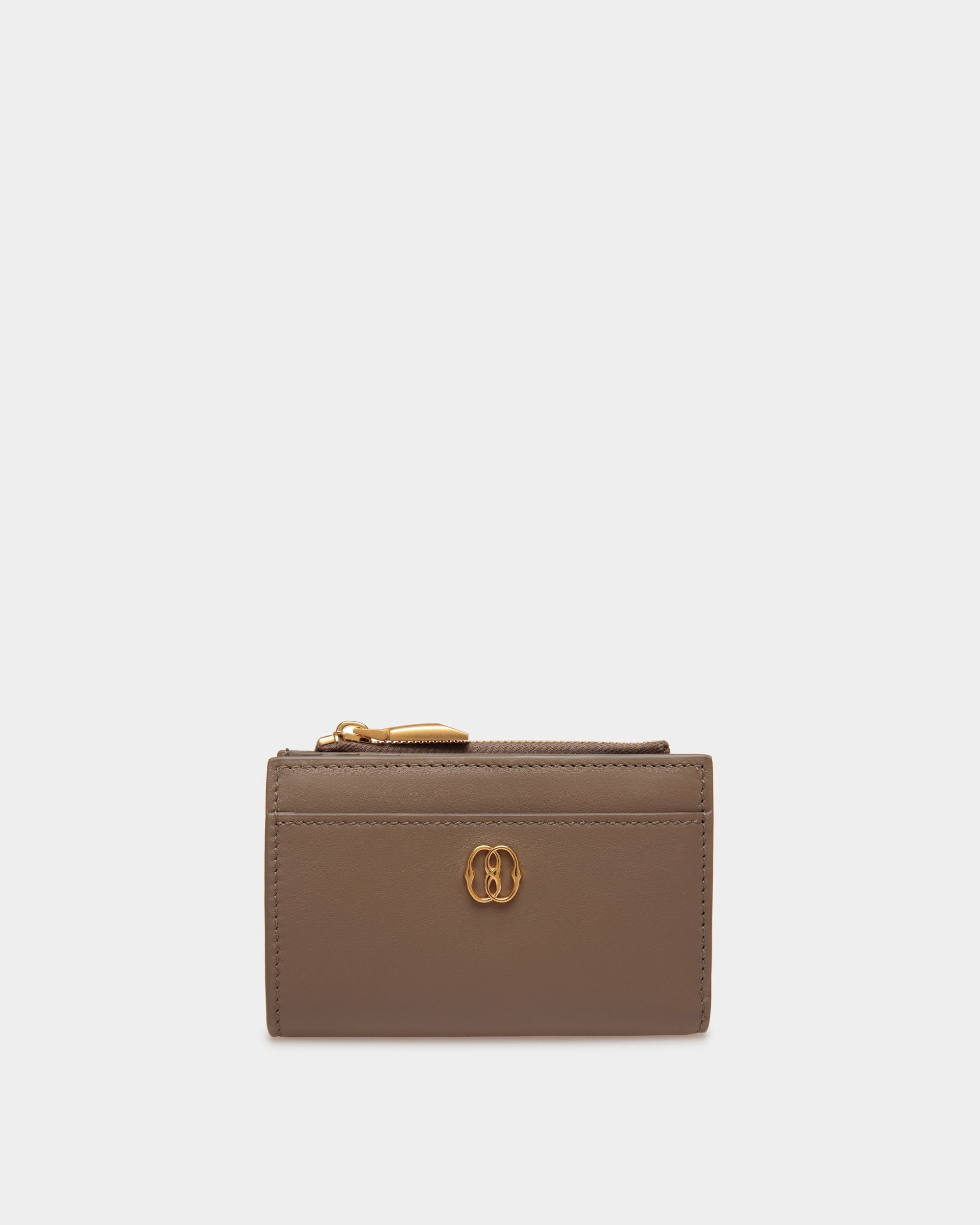 Cartera Emblem De Piel Beige - Mujer - Bally - 01
