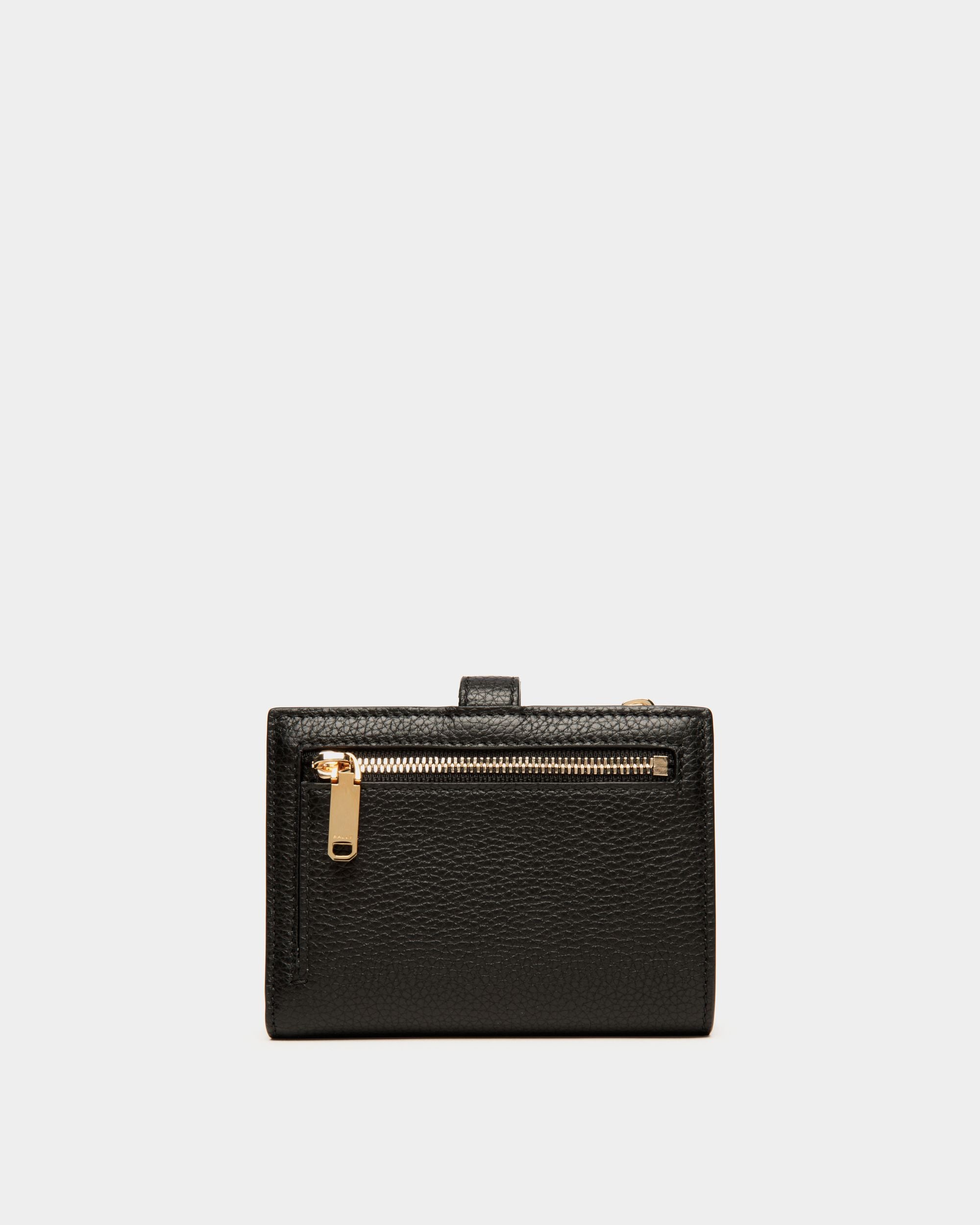 Cartera Lock Me De Piel Granulada Negra - Mujer - Bally - 02