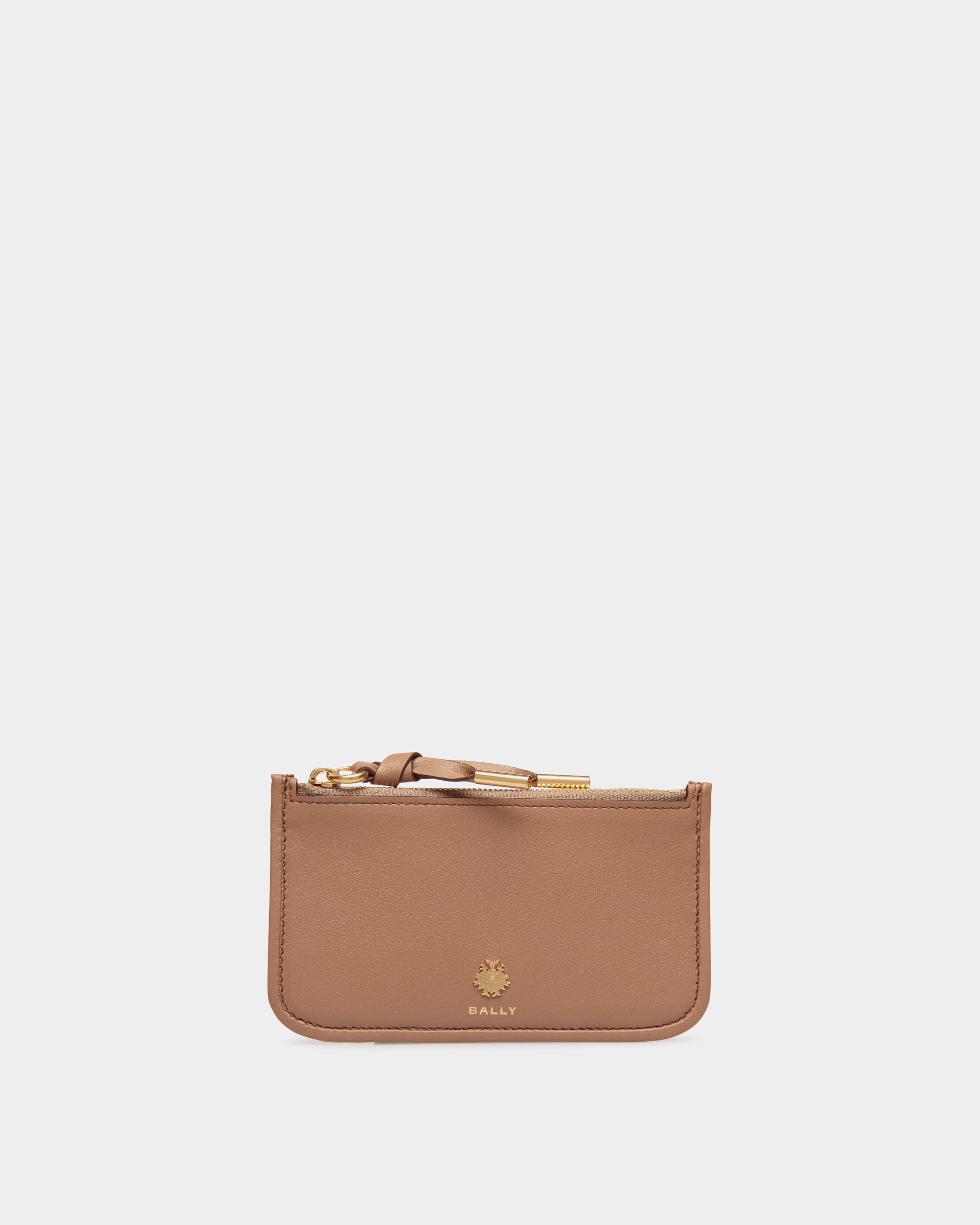 Tarjetero Con Cremallera Bally Essential De Piel Praline Beige - Mujer - Bally - 01