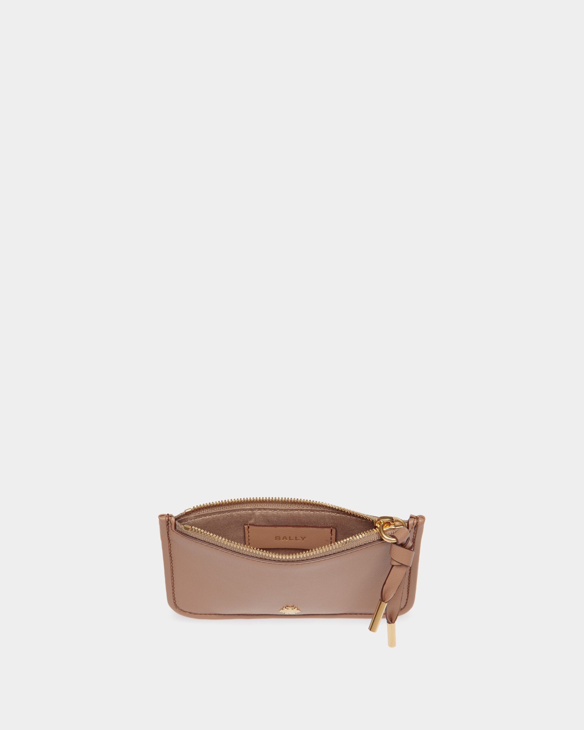 Tarjetero Con Cremallera Bally Essential De Piel Praline Beige - Mujer - Bally - 03