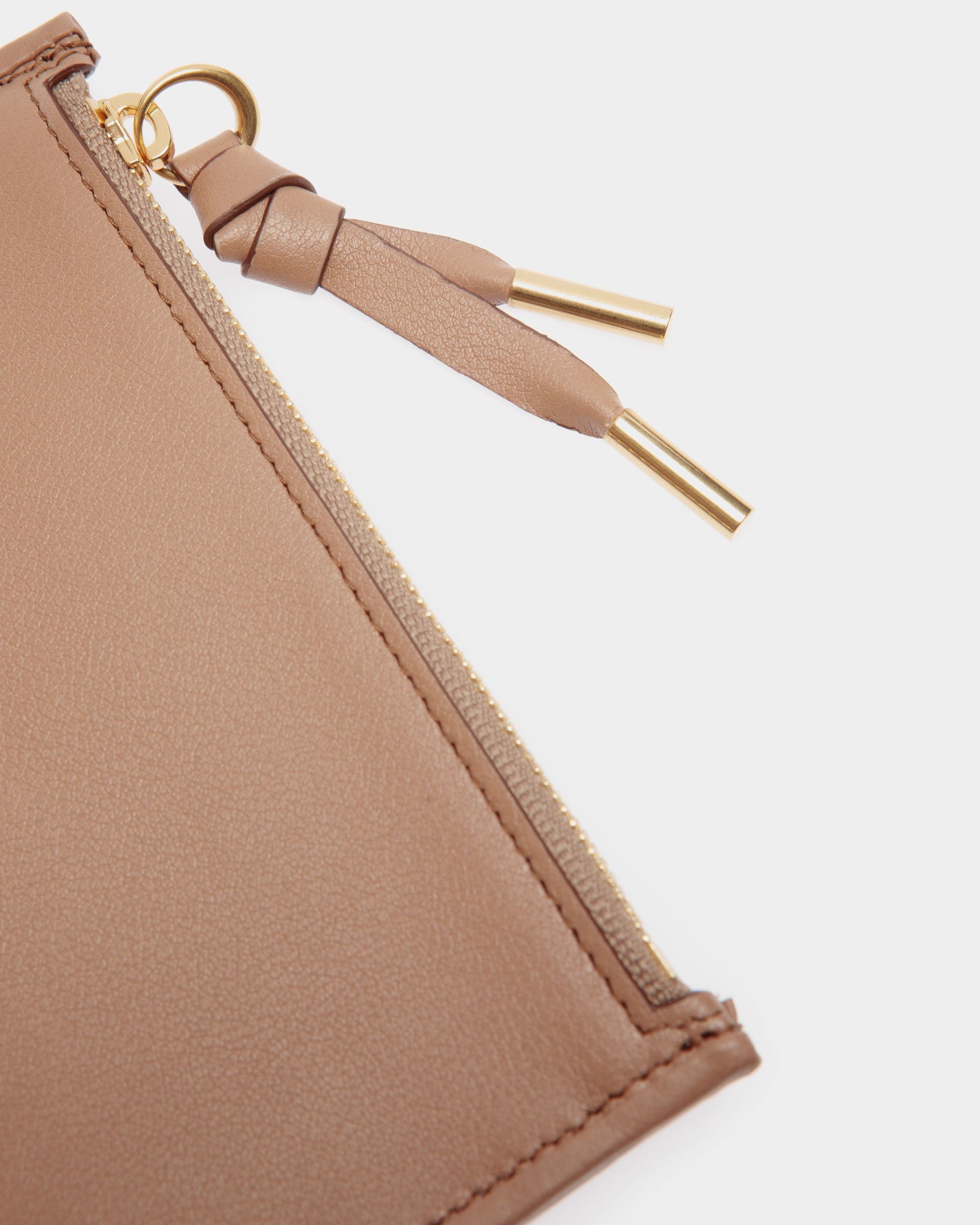 Tarjetero Con Cremallera Bally Essential De Piel Praline Beige - Mujer - Bally - 05