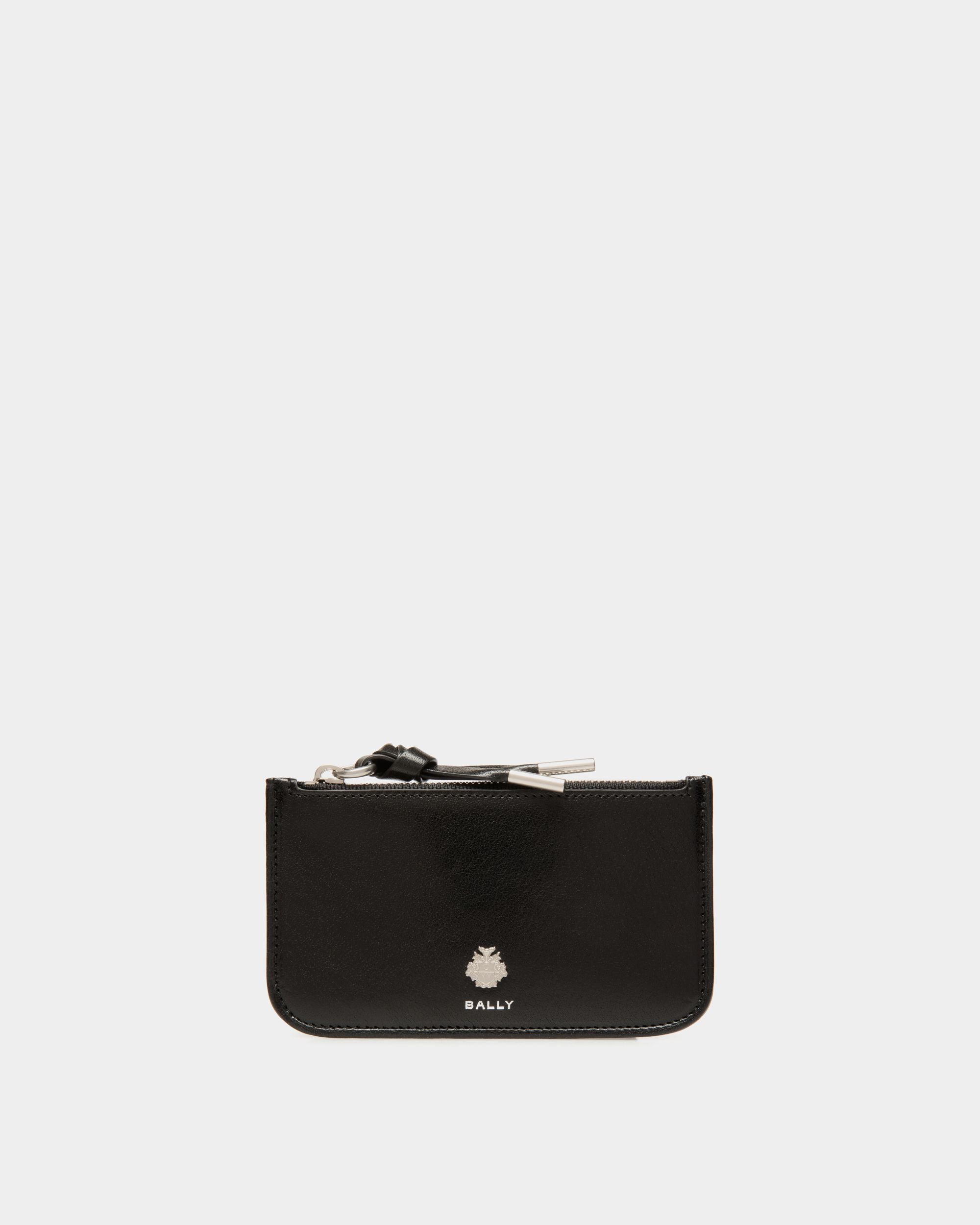 Bally Essential Zipped Card Holder in Black Leather - Women's - Bally - 01