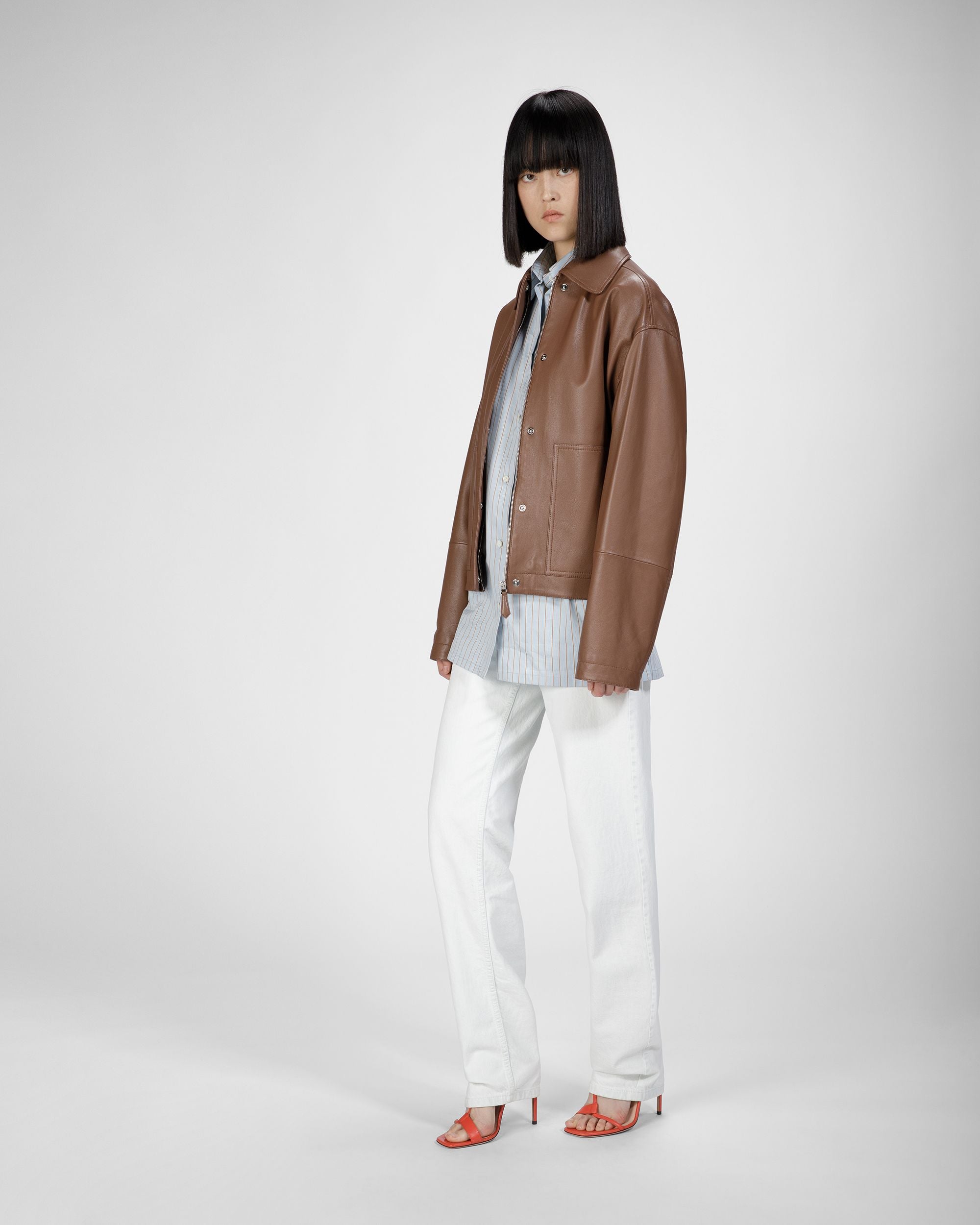 Leather Jacket - Women's - Bally - 04