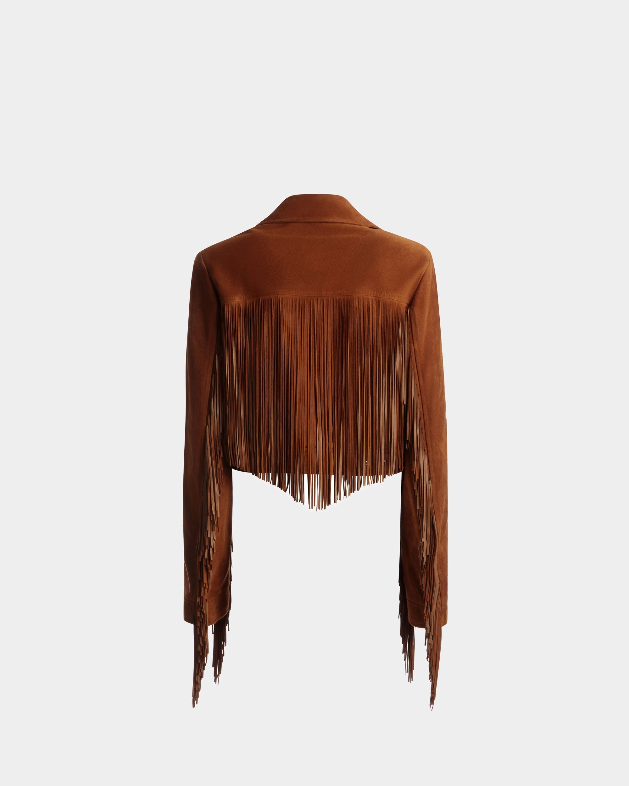 Chaqueta Tasseled De Ante Color Desierto - Mujer - Bally - 07