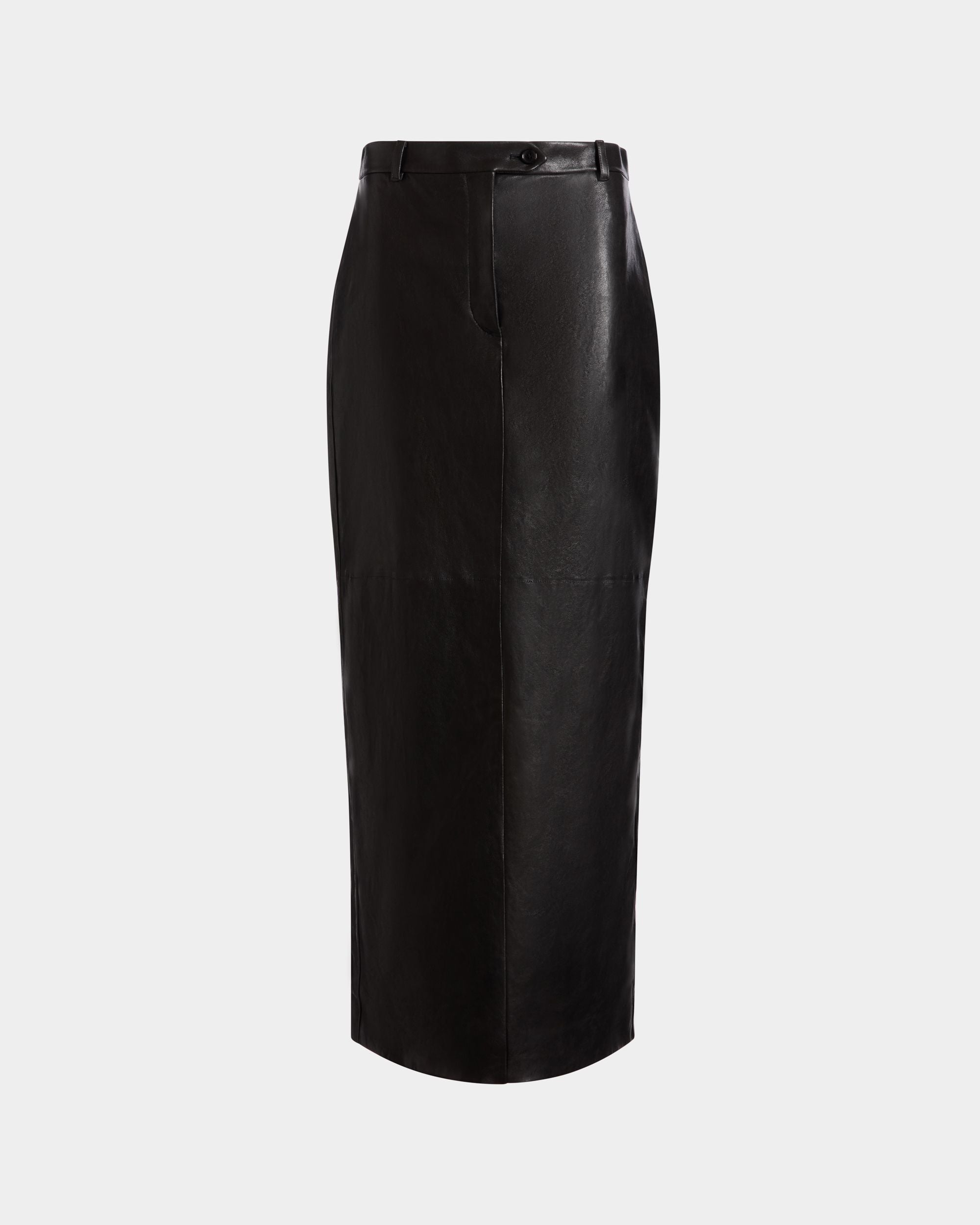 Falda Larga De Piel Negra - Mujer - Bally - 01
