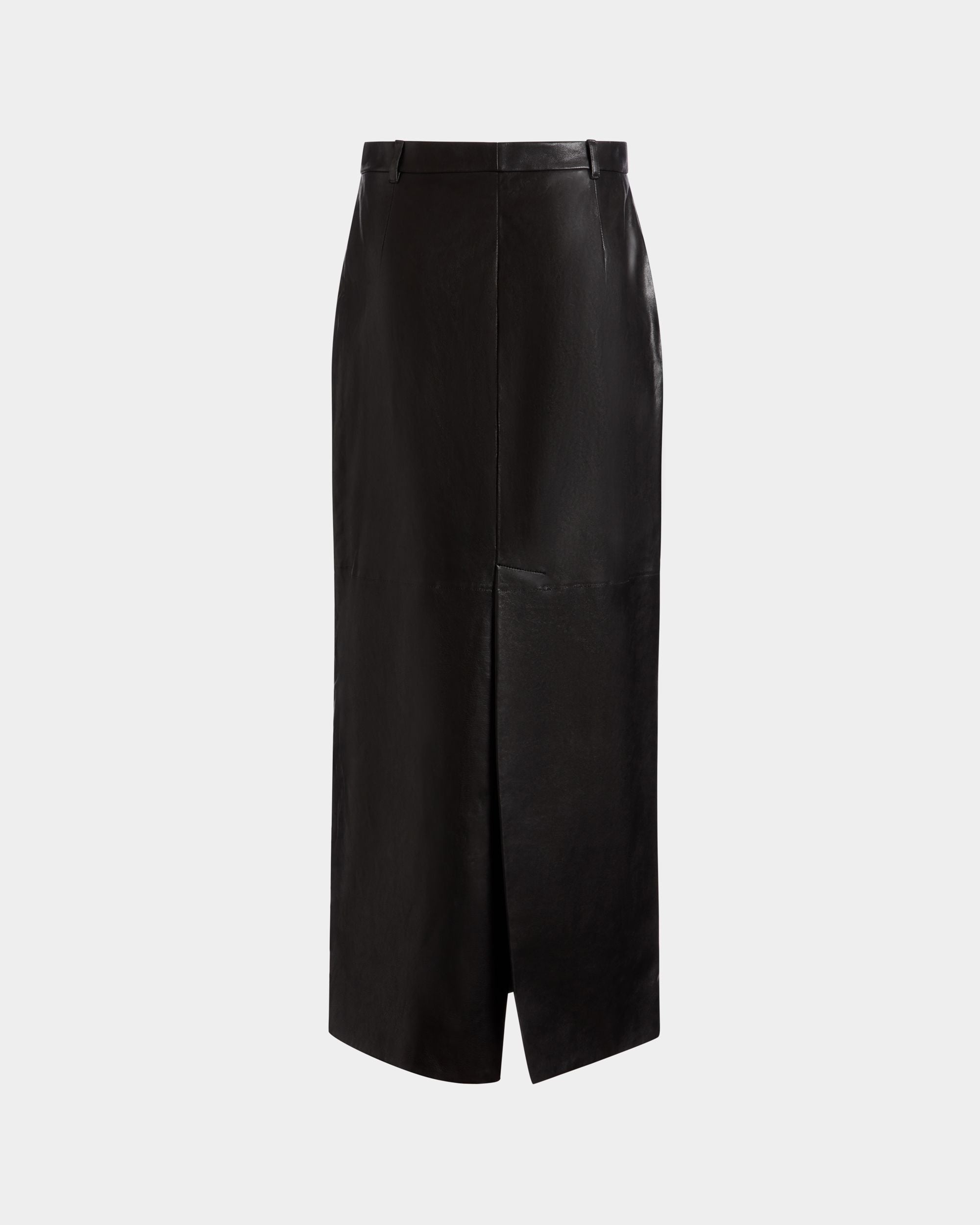 Falda Larga De Piel Negra - Mujer - Bally - 07