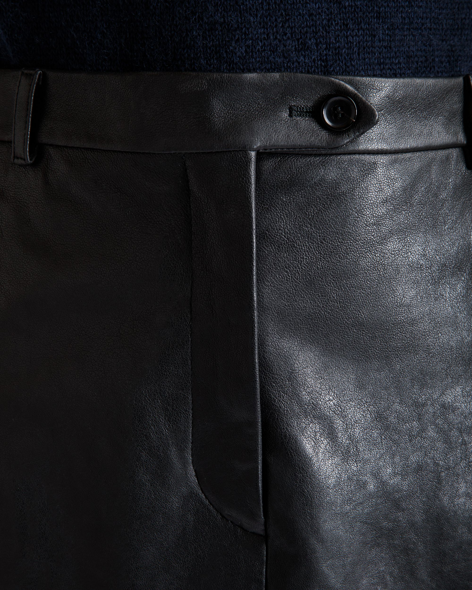 Falda Larga De Piel Negra - Mujer - Bally - 08
