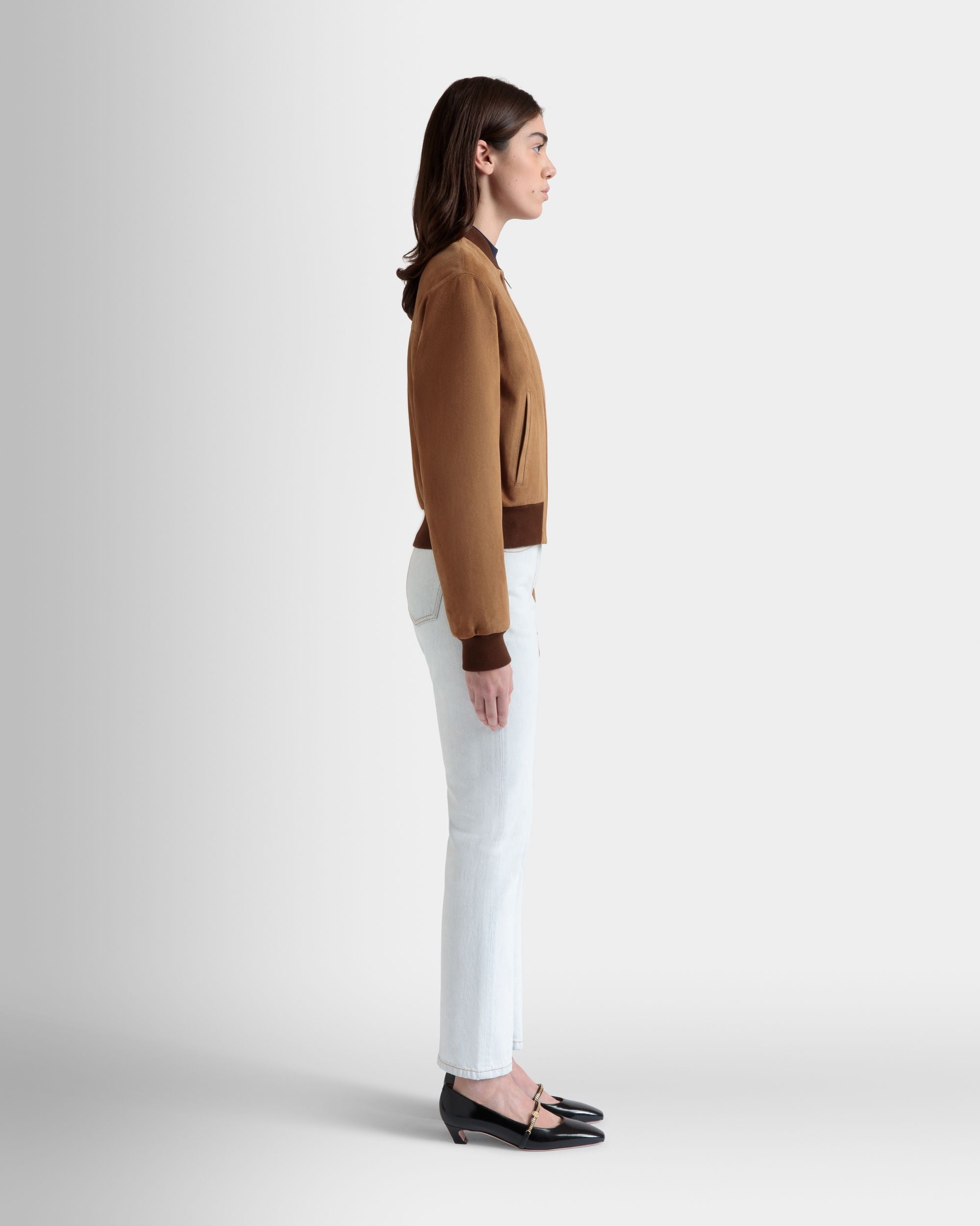 Bómber De Ante Marrón - Mujer - Bally - 05