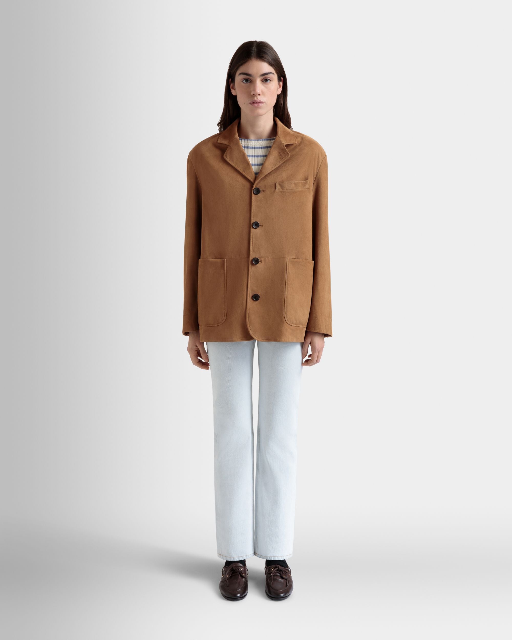 Blazer De Ante Marrón - Mujer - Bally - 02