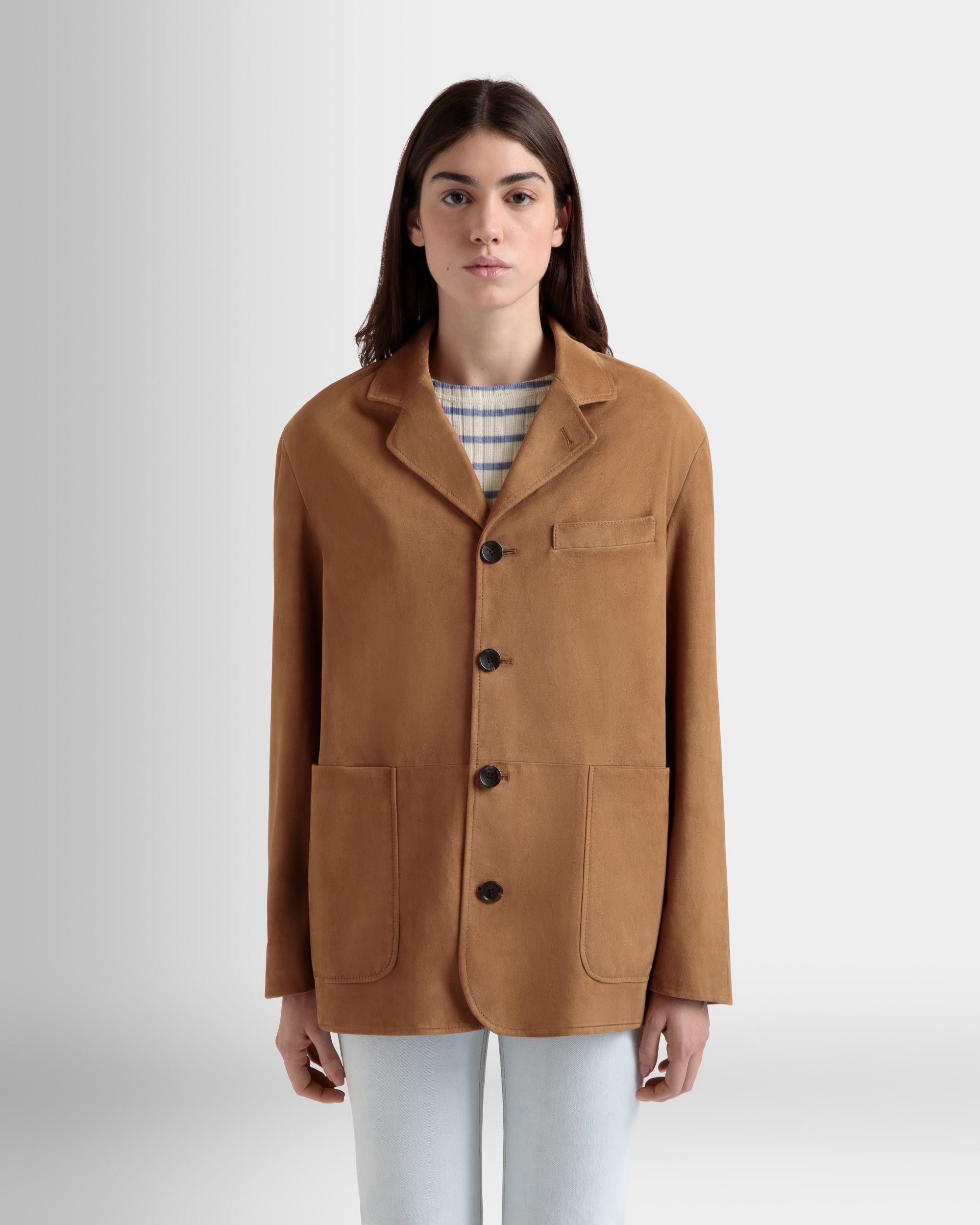 Blazer De Ante Marrón - Mujer - Bally - 08
