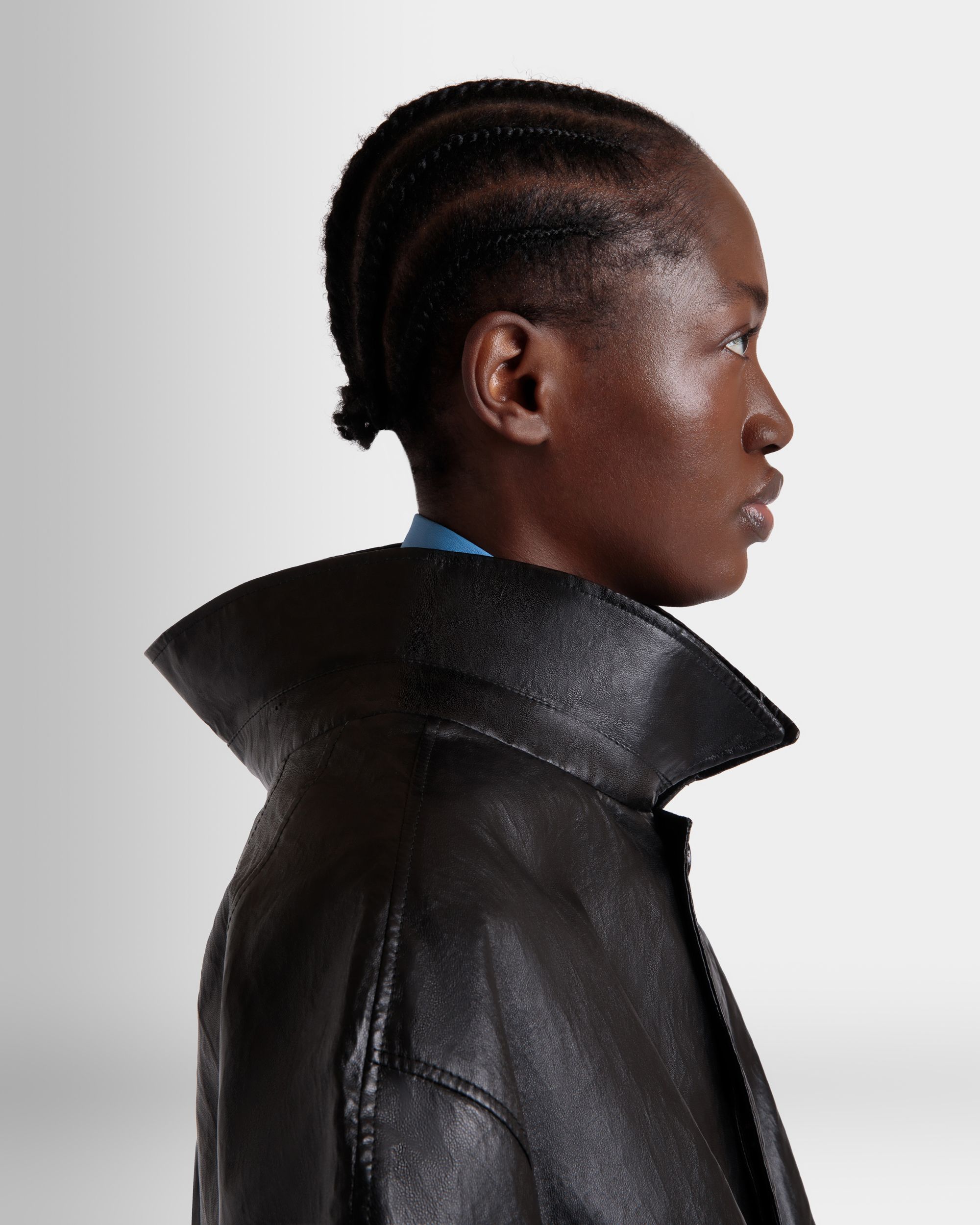 Blouson in Black Leather - Women's - Bally - 03