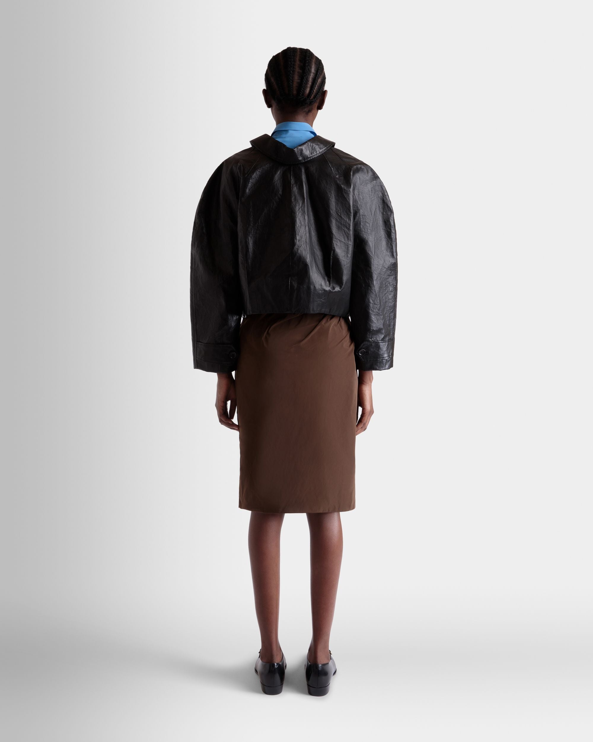 Blouson in Black Leather - Women's - Bally - 06
