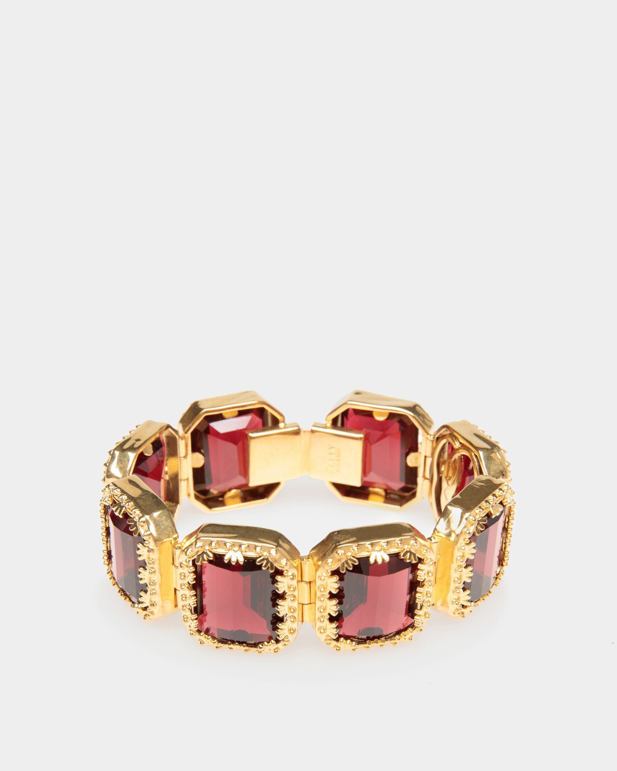 Baroque Bracelet In Hammered Gold - Women's - Bally - 01