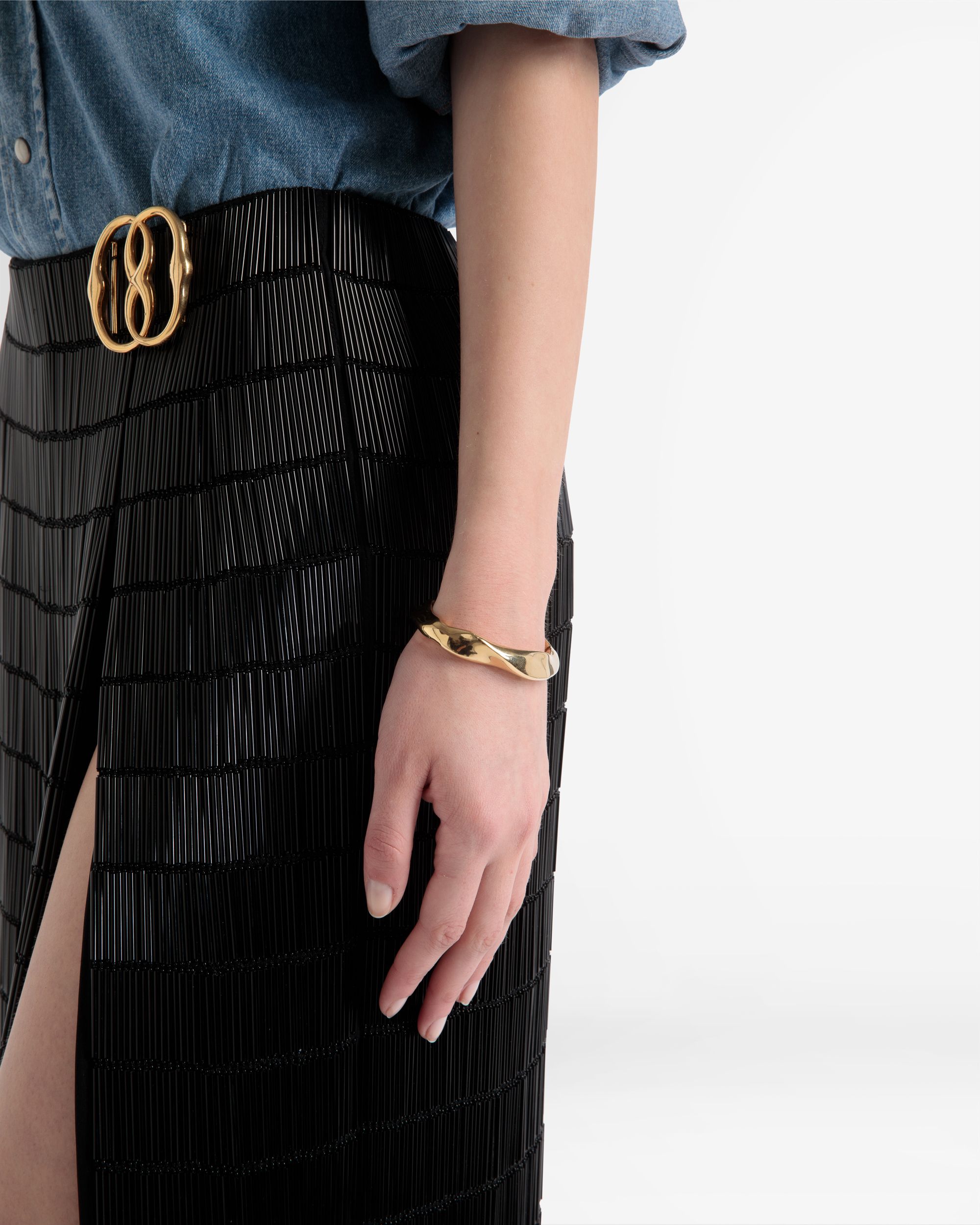 Brazalete En Oro Amarillo - Mujer - Bally - 02