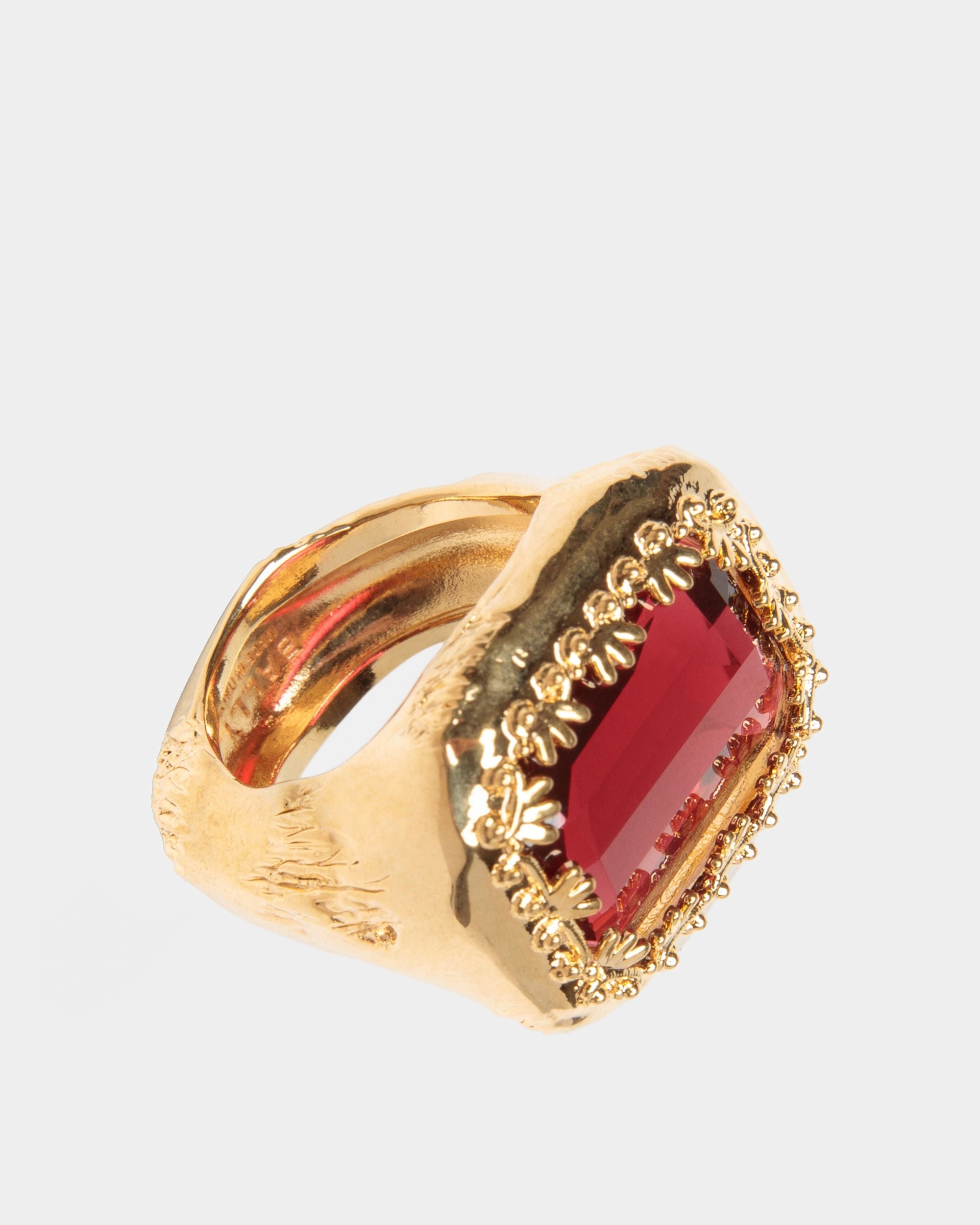 Anillo Baroque De Oro Martillado - Mujer - Bally - 01