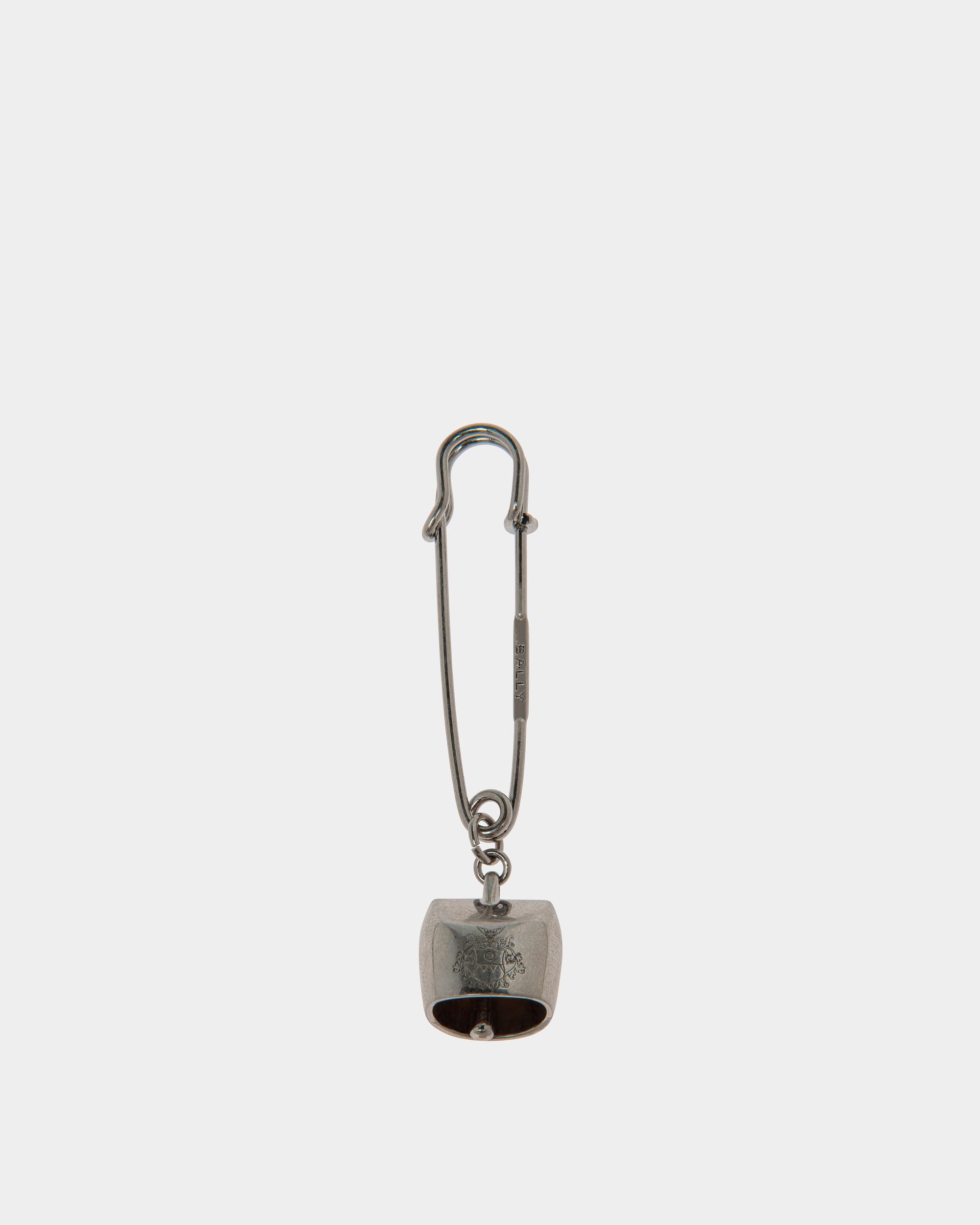 Belle Safety Pin in Silver Eco Brass - Women's - Bally - 01
