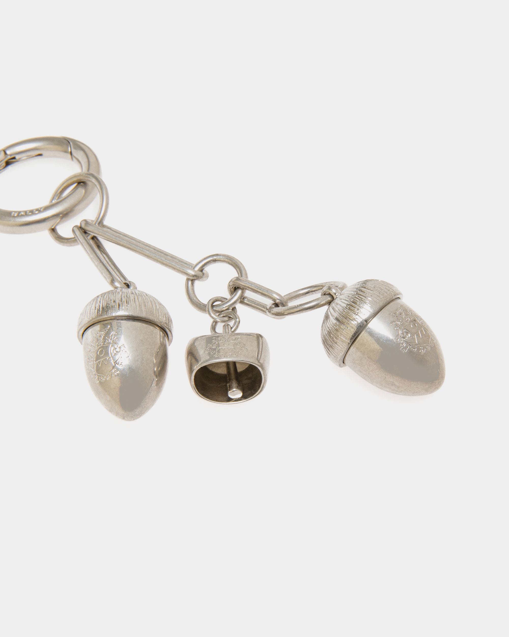 Swissness Bag Charm in Silver Metal - Women's - Bally - 02