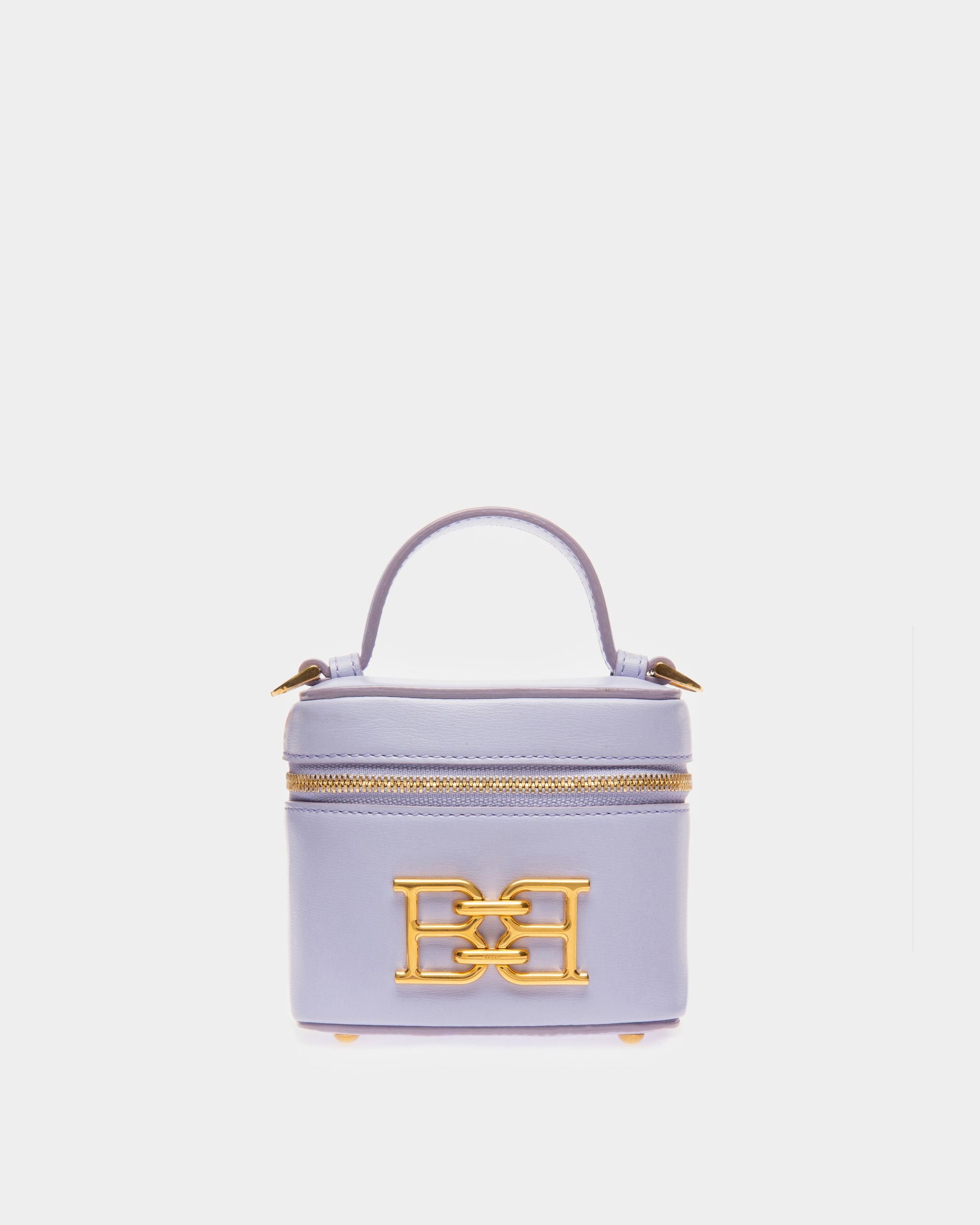 Beys Leather Vanity Case In Lilac - Women's - Bally - 01
