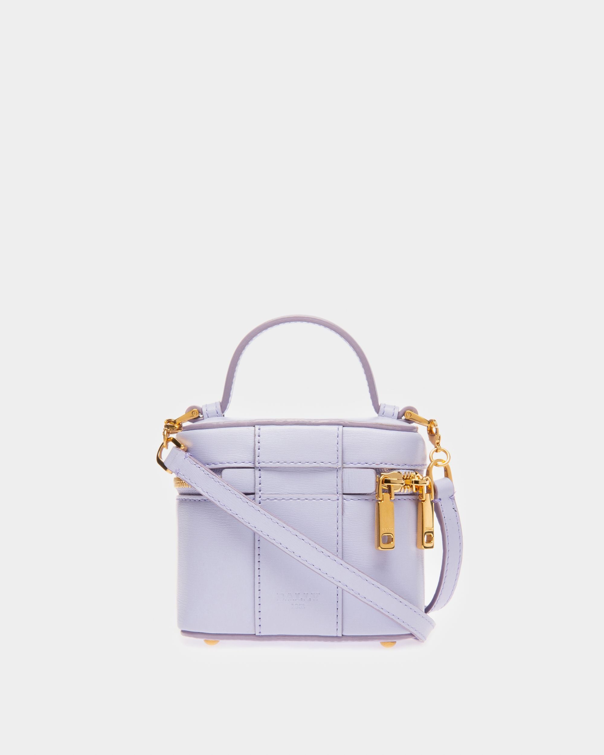 Beys Leather Vanity Case In Lilac - Women's - Bally - 03