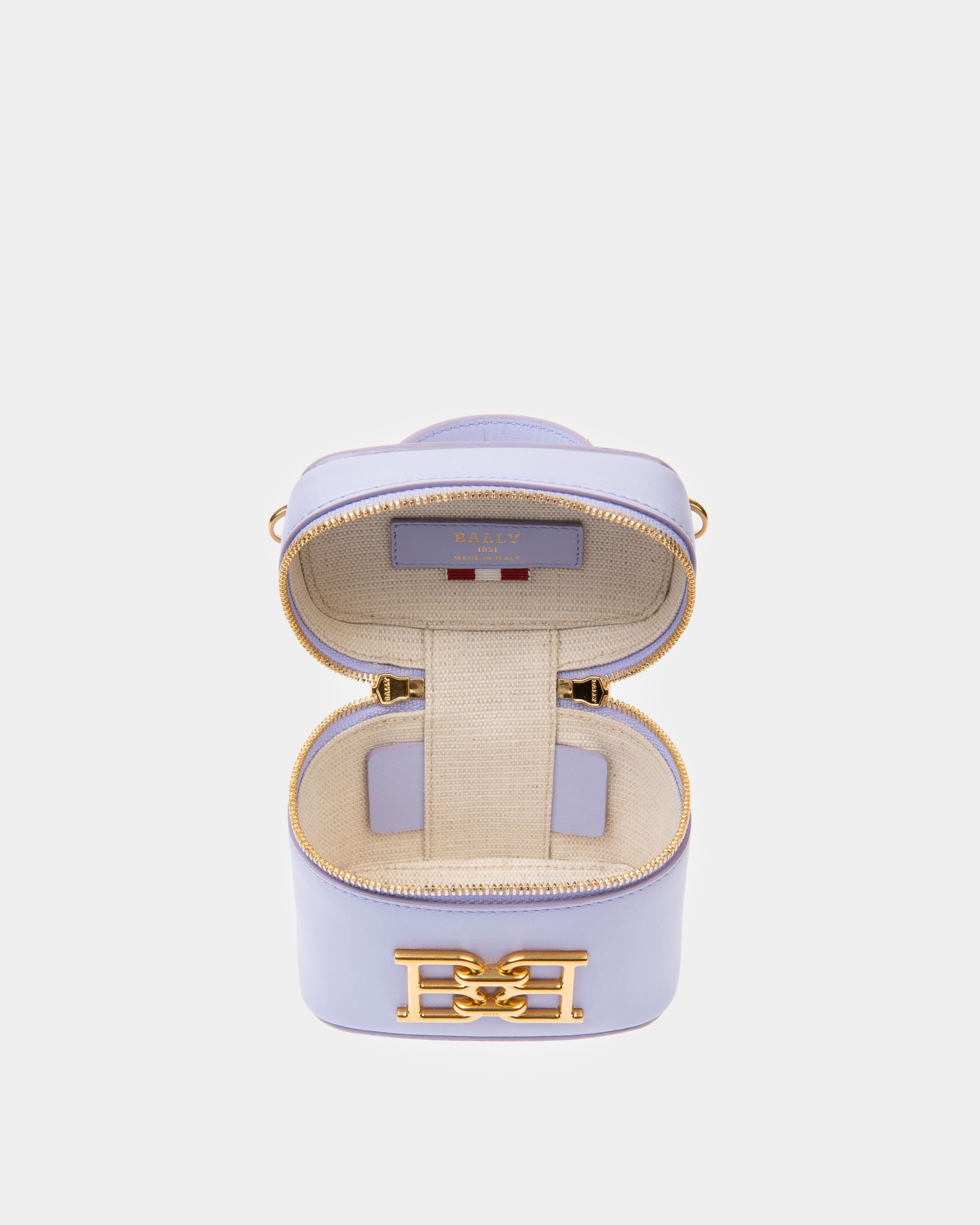 Beys Leather Vanity Case In Lilac - Women's - Bally - 04