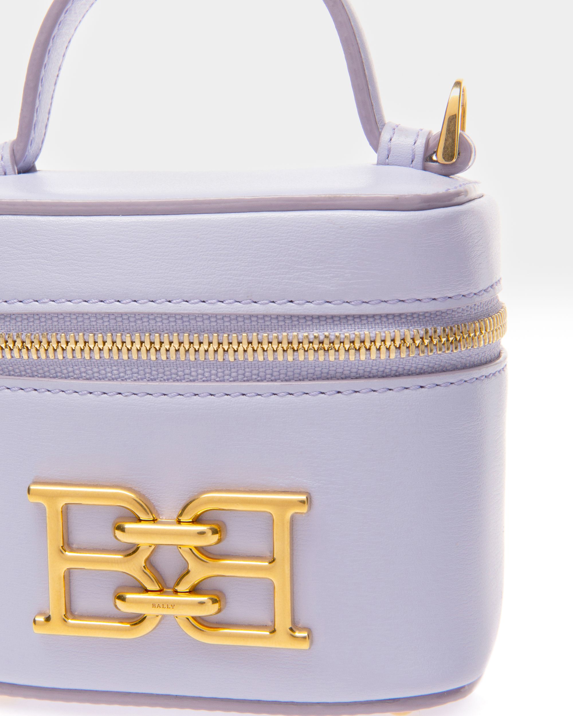 Beys Leather Vanity Case In Lilac - Women's - Bally - 06