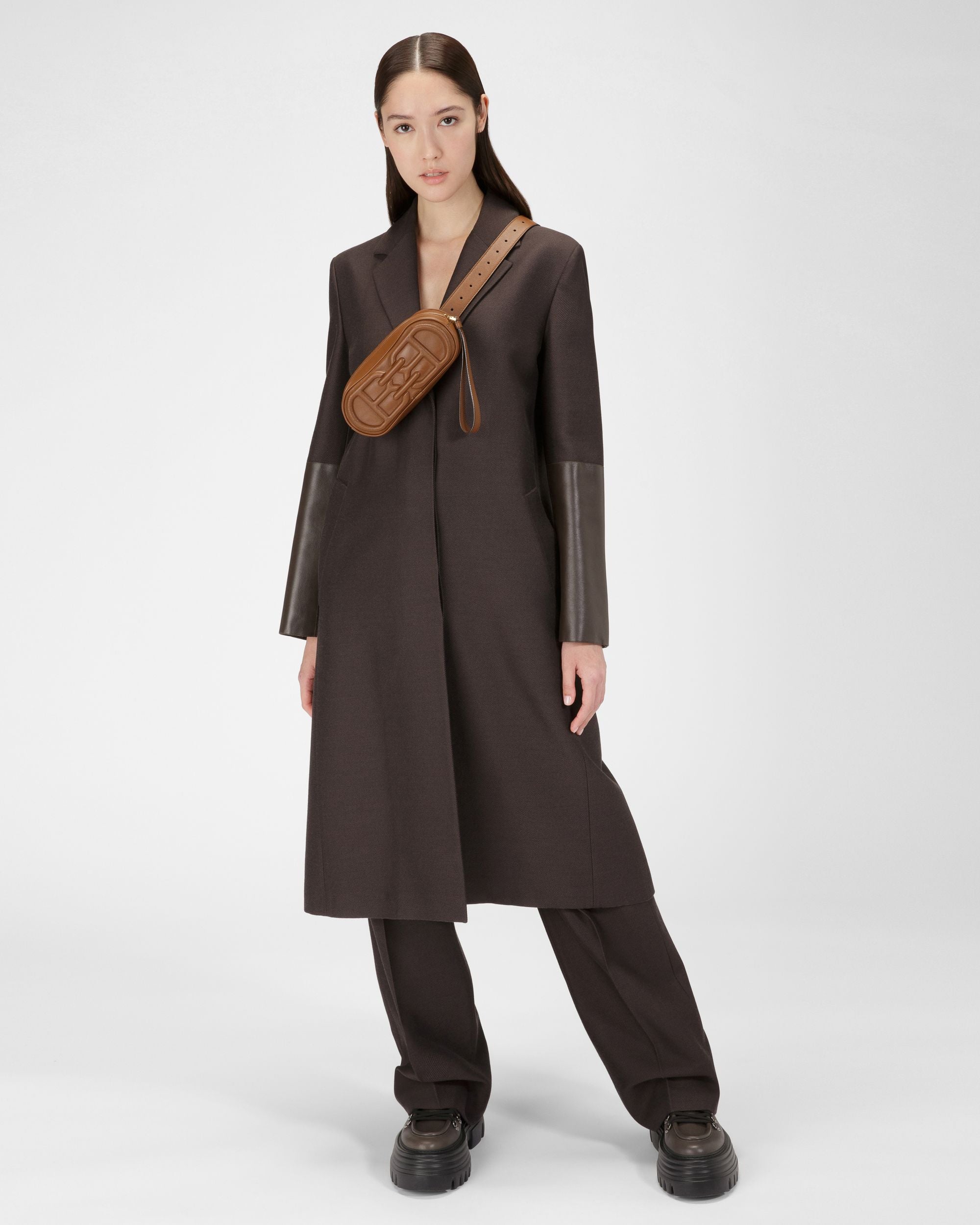 Bowye Riñonera En Cuero De Color Marrón - Mujer - Bally - 08