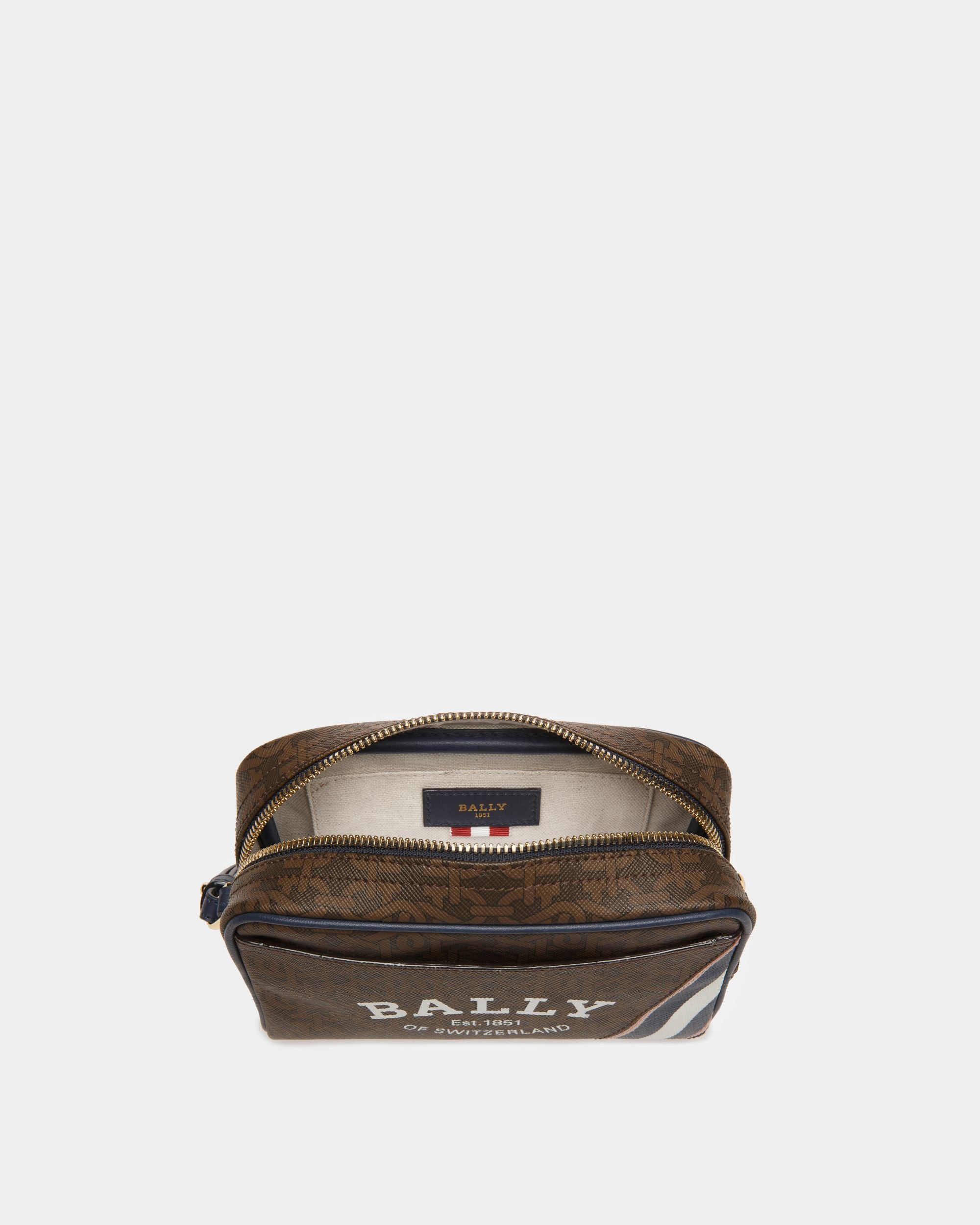 Cedy Clutch De Tpu En Marrón Y Color Medianoche - Mujer - Bally - 03