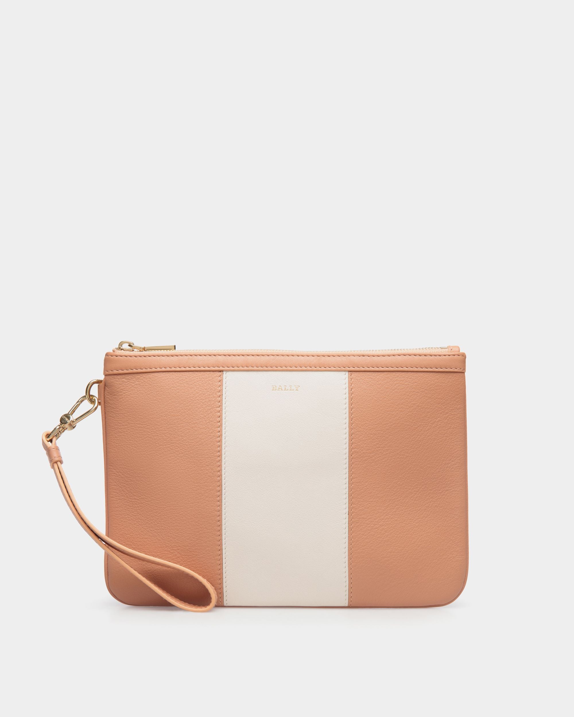 Cabana Clutch In Orange Bovine - Women's - Bally - 01