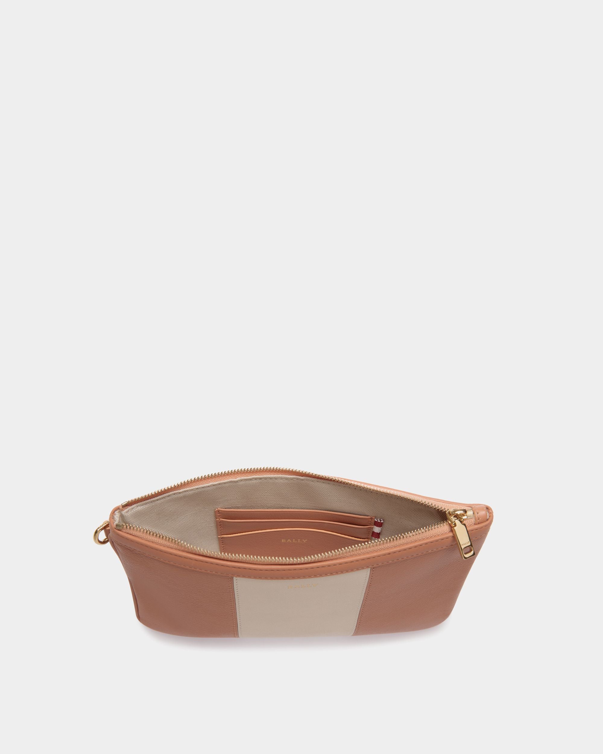 Cabana Clutch In Orange Bovine - Women's - Bally - 03