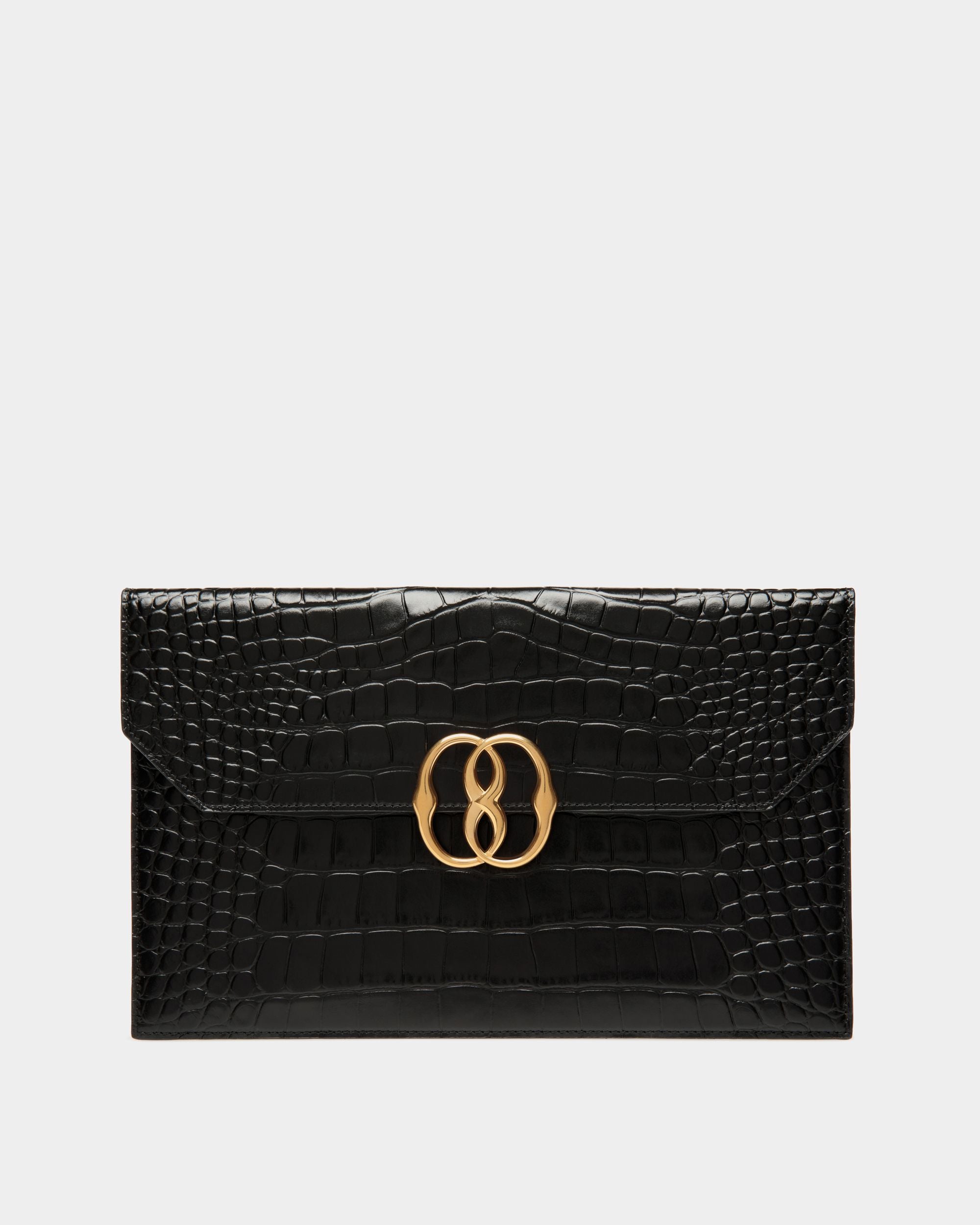 Emblem Other Slg In Black Leather - Women's - Bally - 01